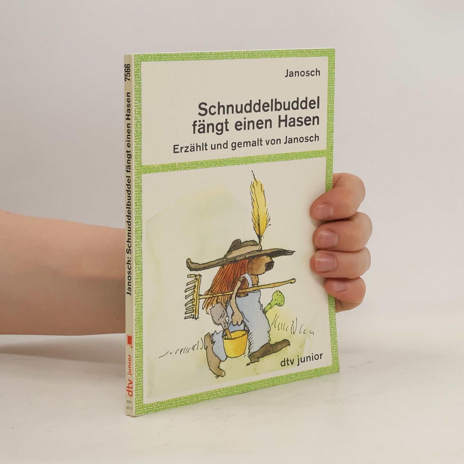 Janosch Schnuddelbuddel fängt einen Hasen. Mit 'Ein Kanarienvogelfederbaum'