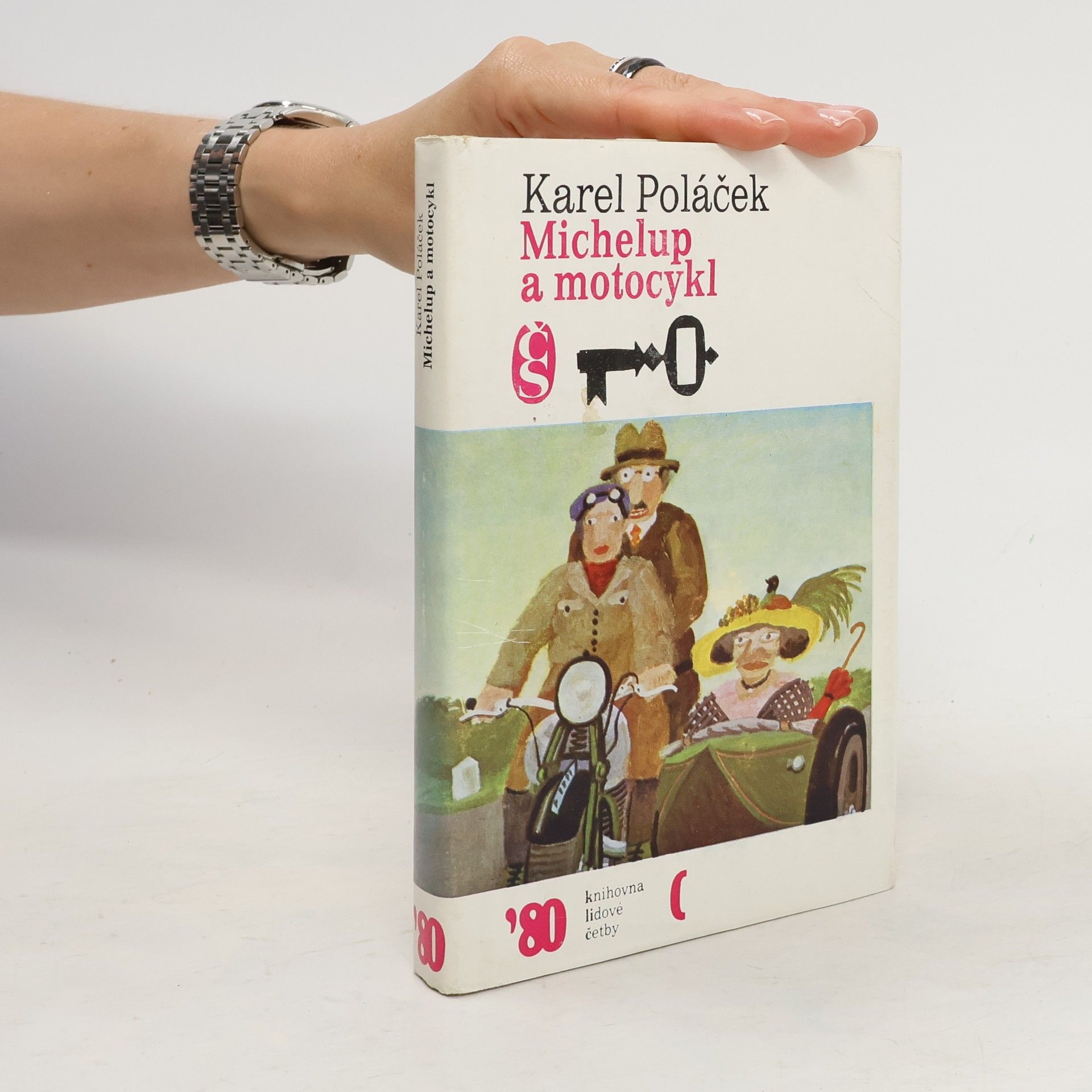 Jindřich Kovařík Michelup a motocykl