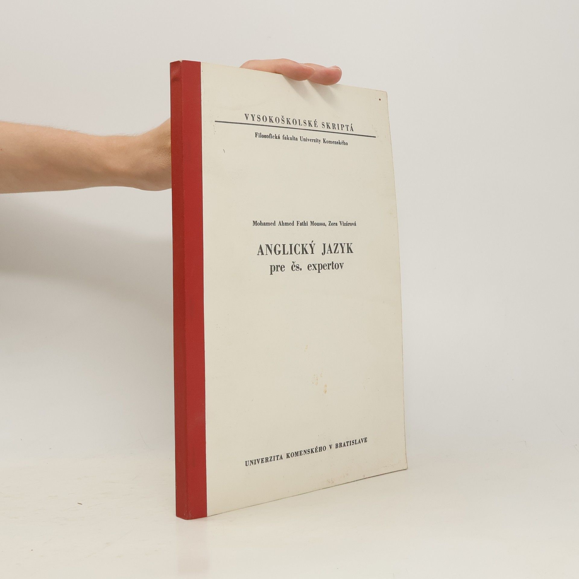 Mohamed Ahmed Fathi Moussa Anglický jazyk pre čs. expertov