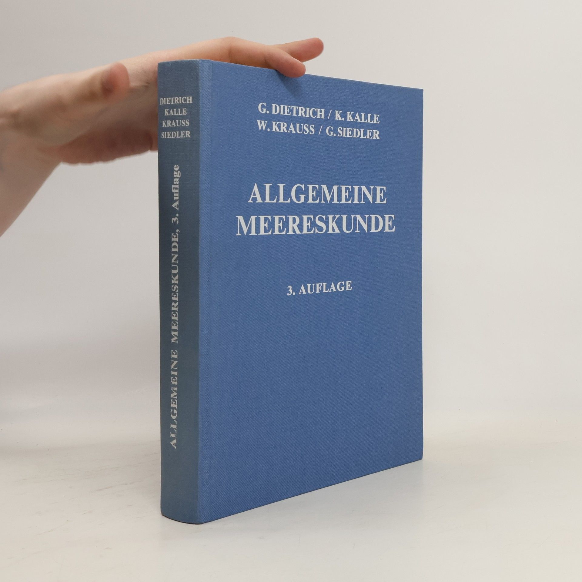 Günter Dietrich Allgemeine Meereskunde