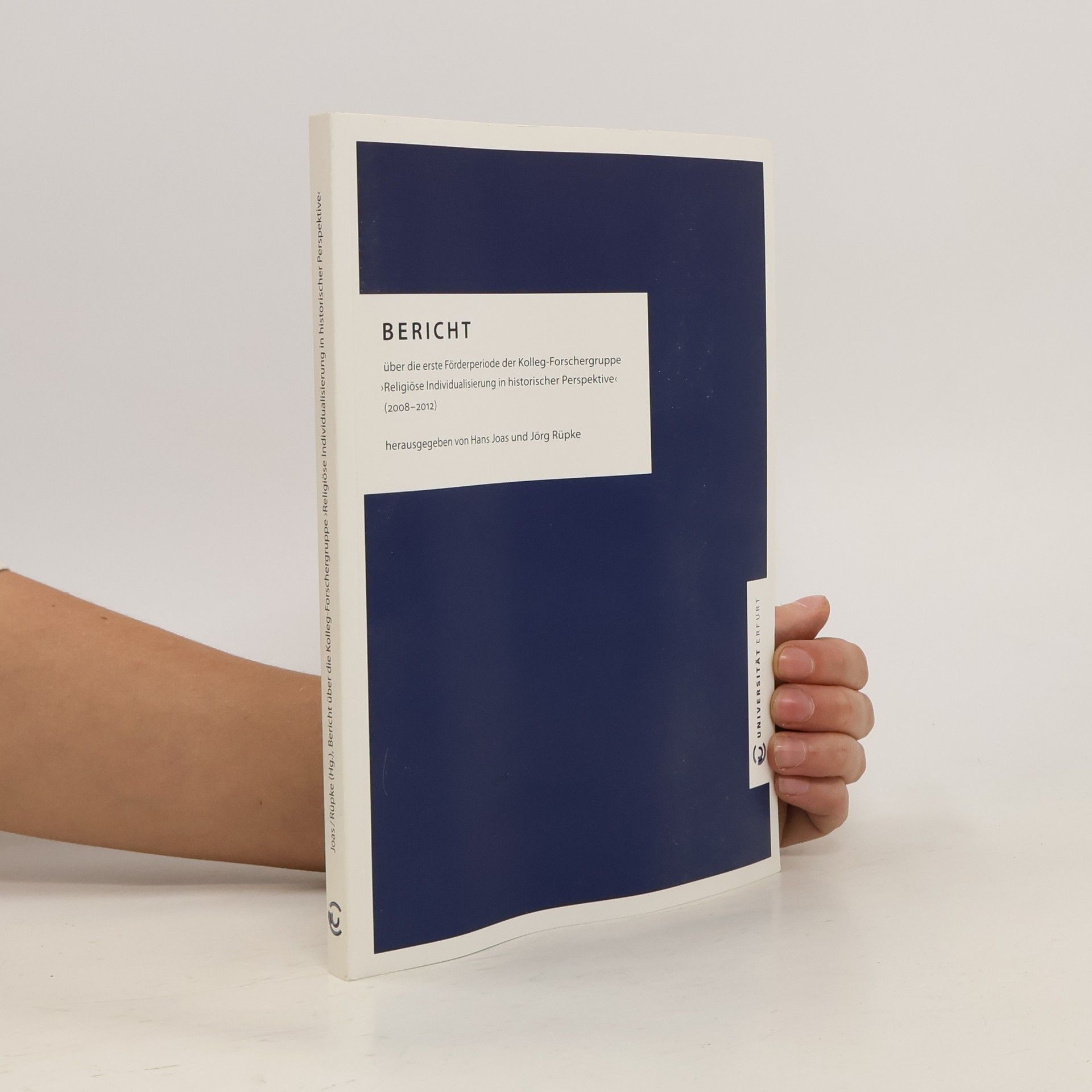 Hans Joas Bericht über die erste Förderperiode der Kolleg-Forschergruppe "Religiöse Individualisierung in historischer Perspektive" (2008-2012)