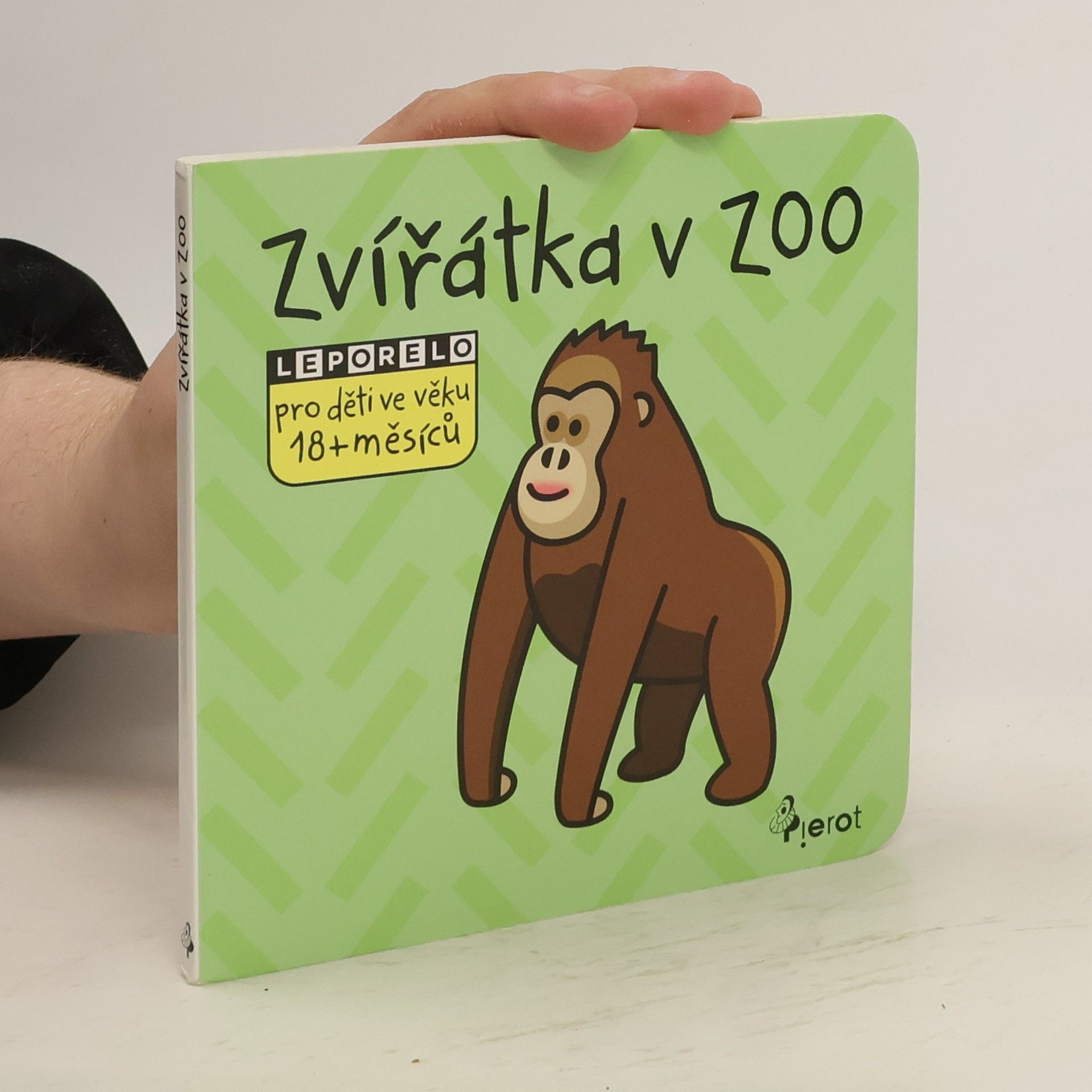 Jan Jiskra Zvířátka v zoo: leporelo pro děti ve věku 18+ měsíců