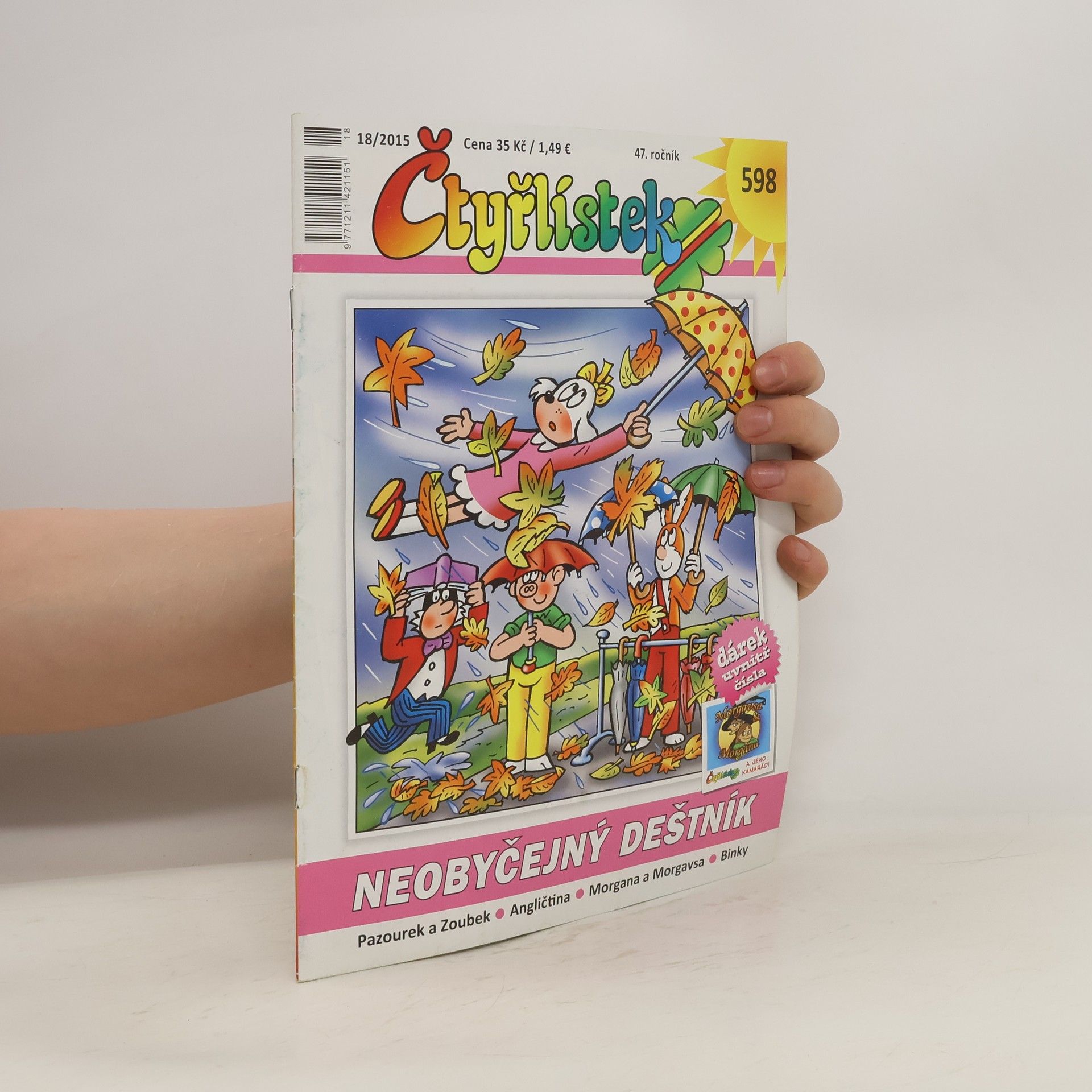 kolektiv Čtyřlístek 598. Neobyčejný deštník
