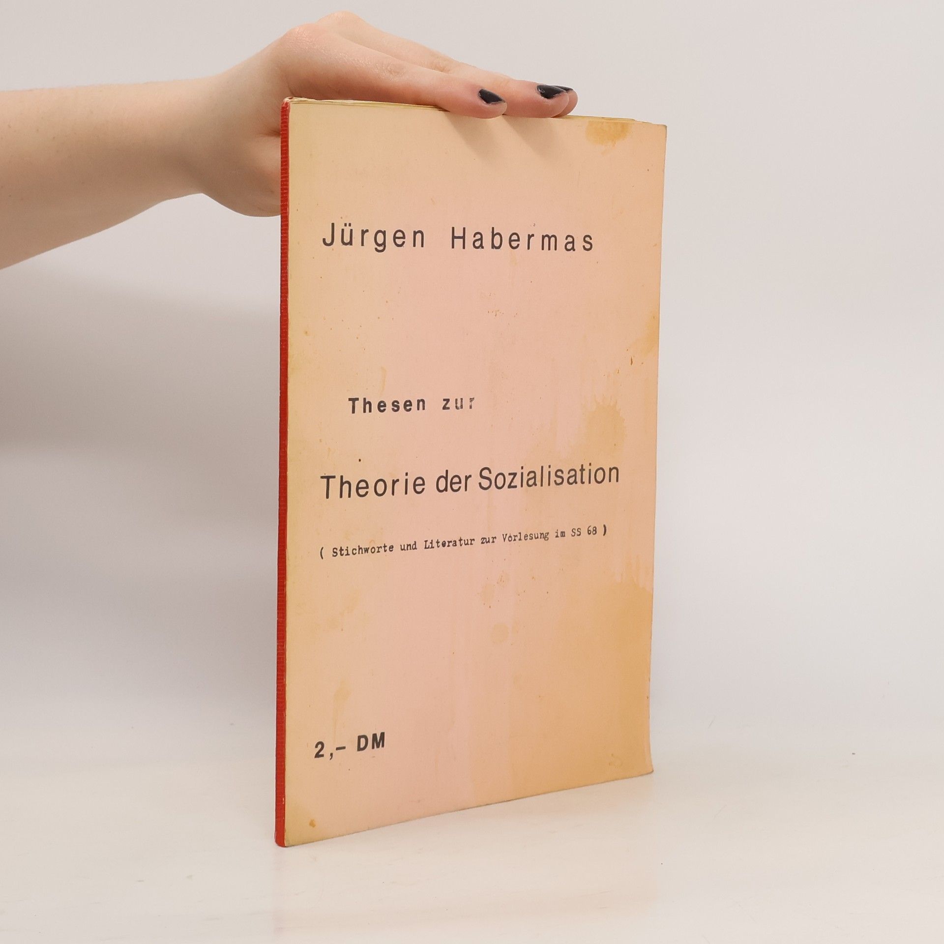 Jürgen Habermas Thesen zur Theorie der Sozialisation