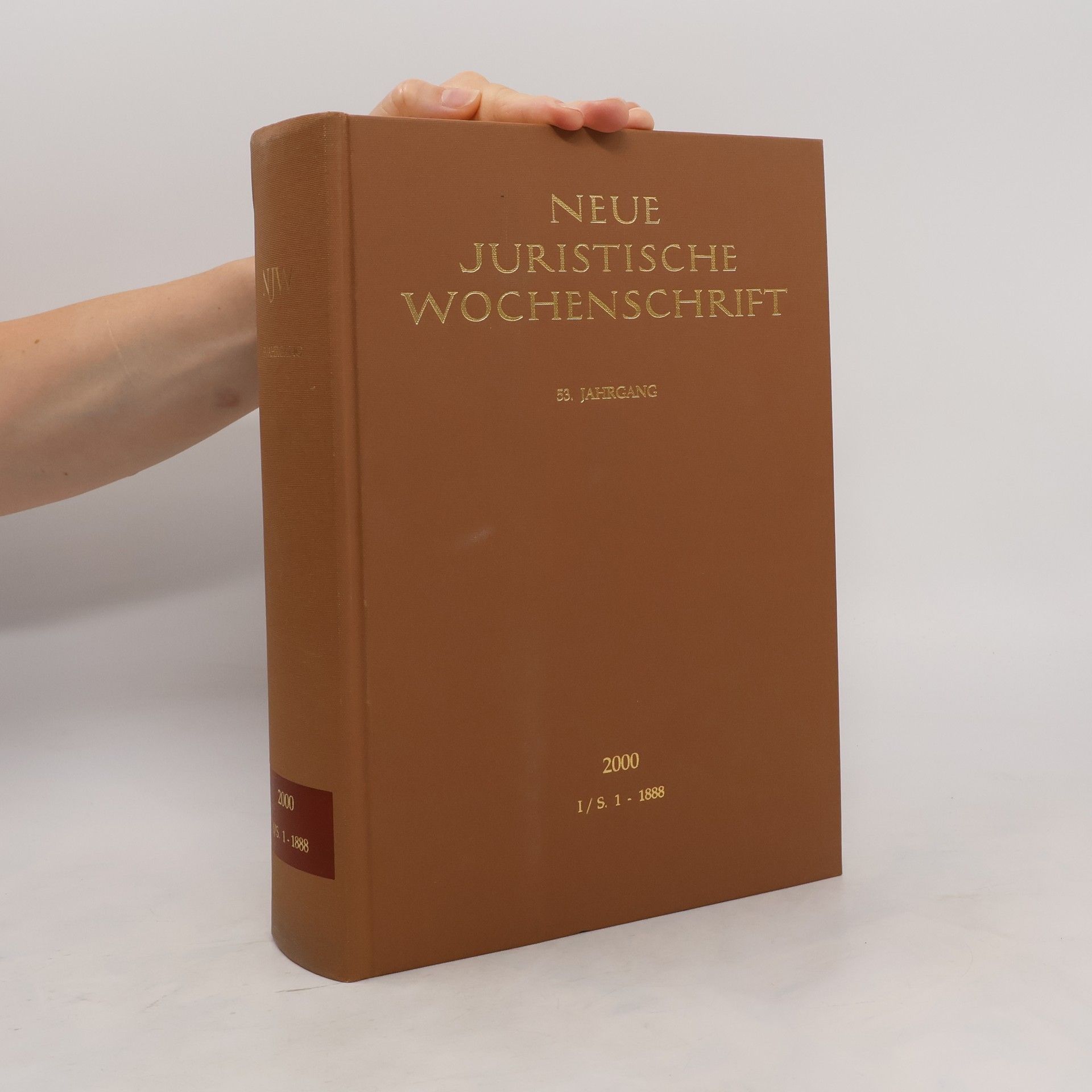 Autorenkollektiv Neue juristische Wochenschrift. 53 Jahrgang