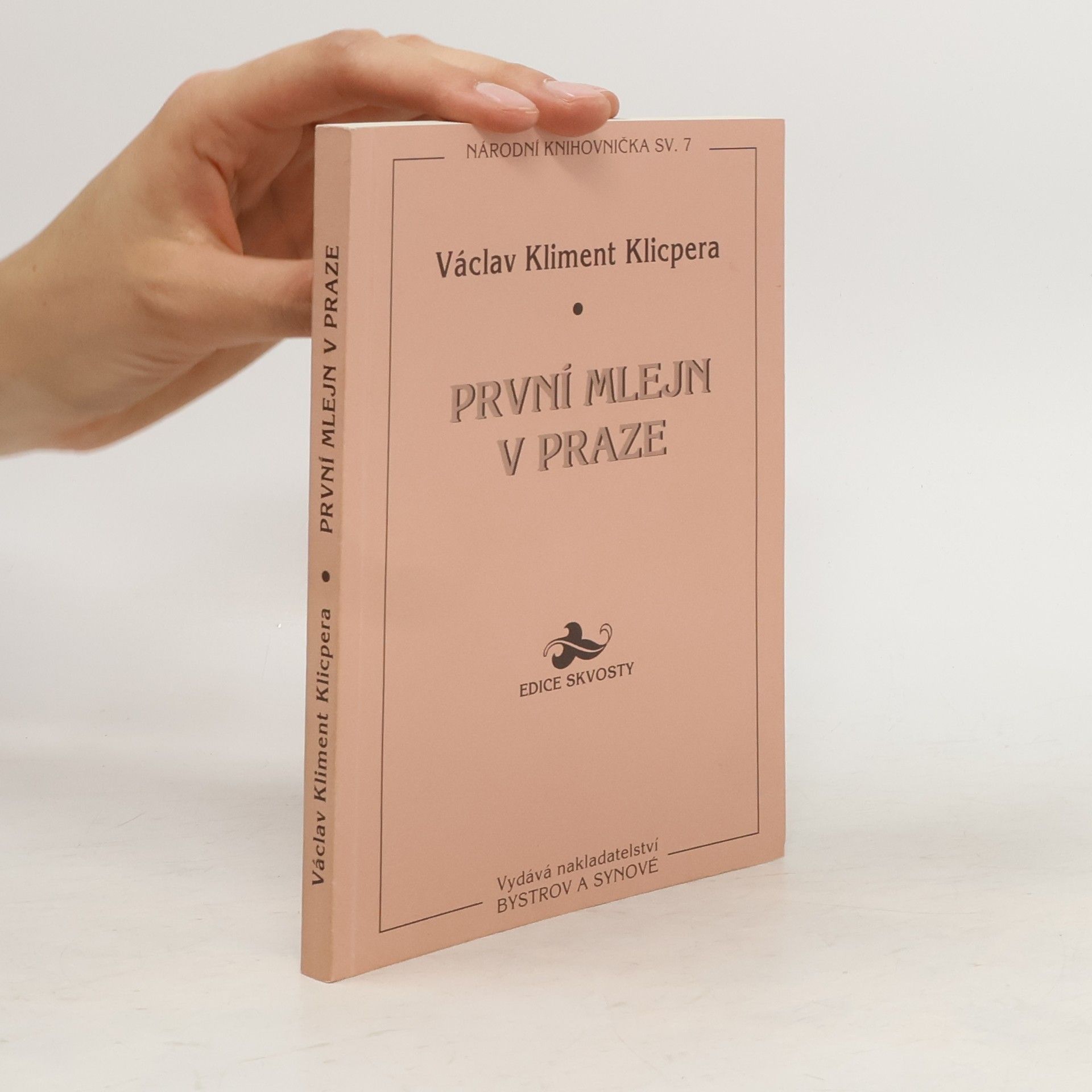 Václav Kliment Klicpera První mlejn v Praze