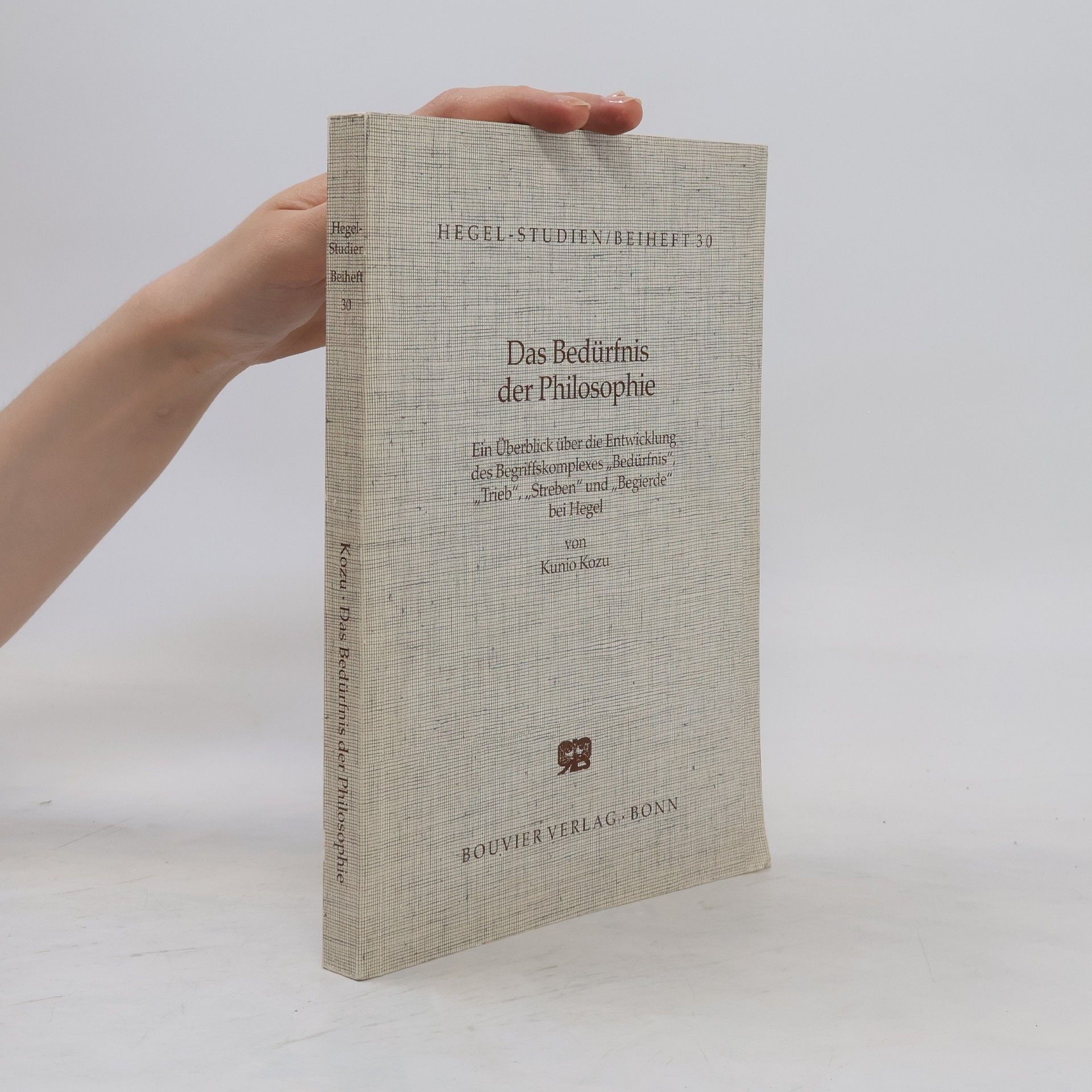 Kunio Kōzu Das Bedürfnis der Philosophie