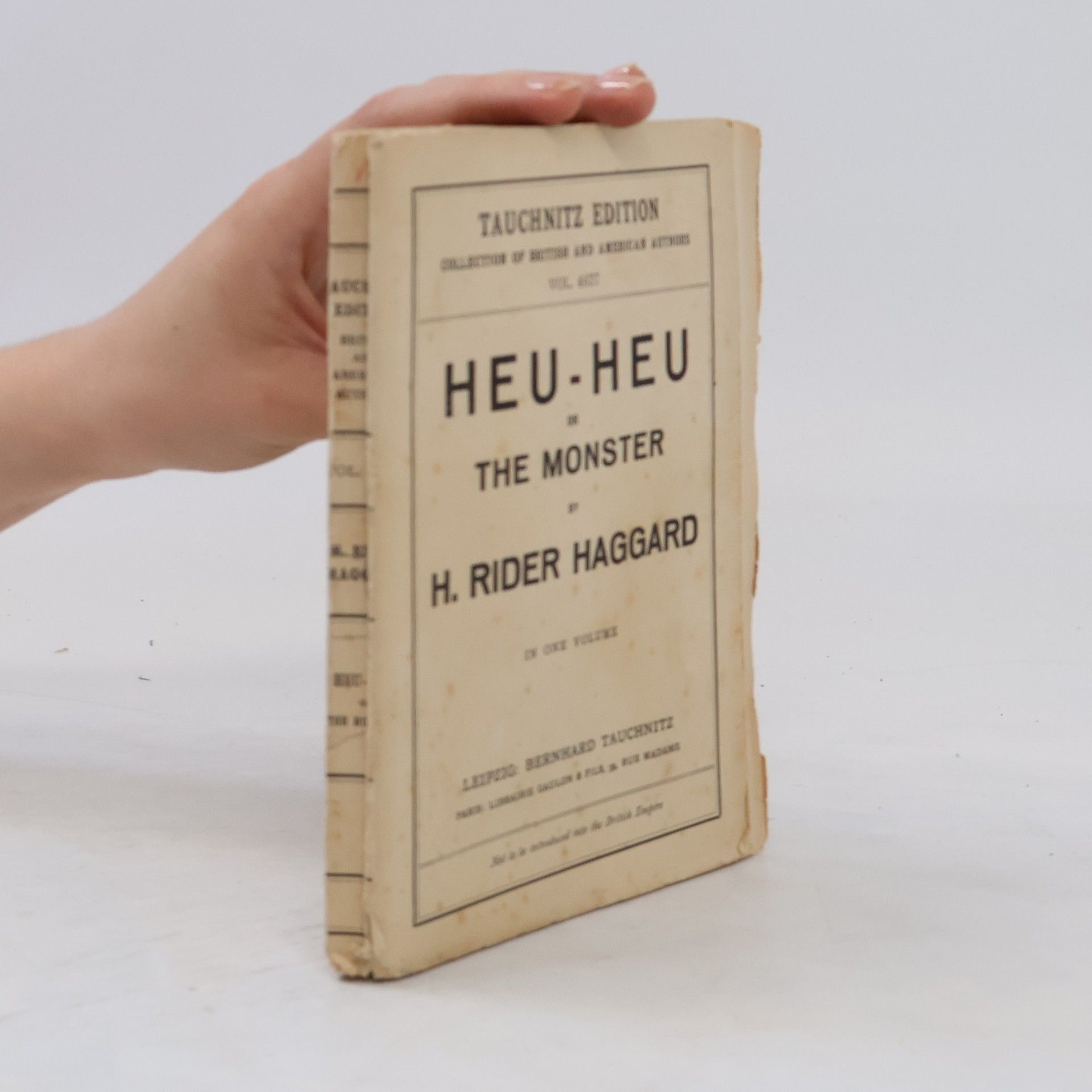 H. Rider Haggard heu-heu the monster