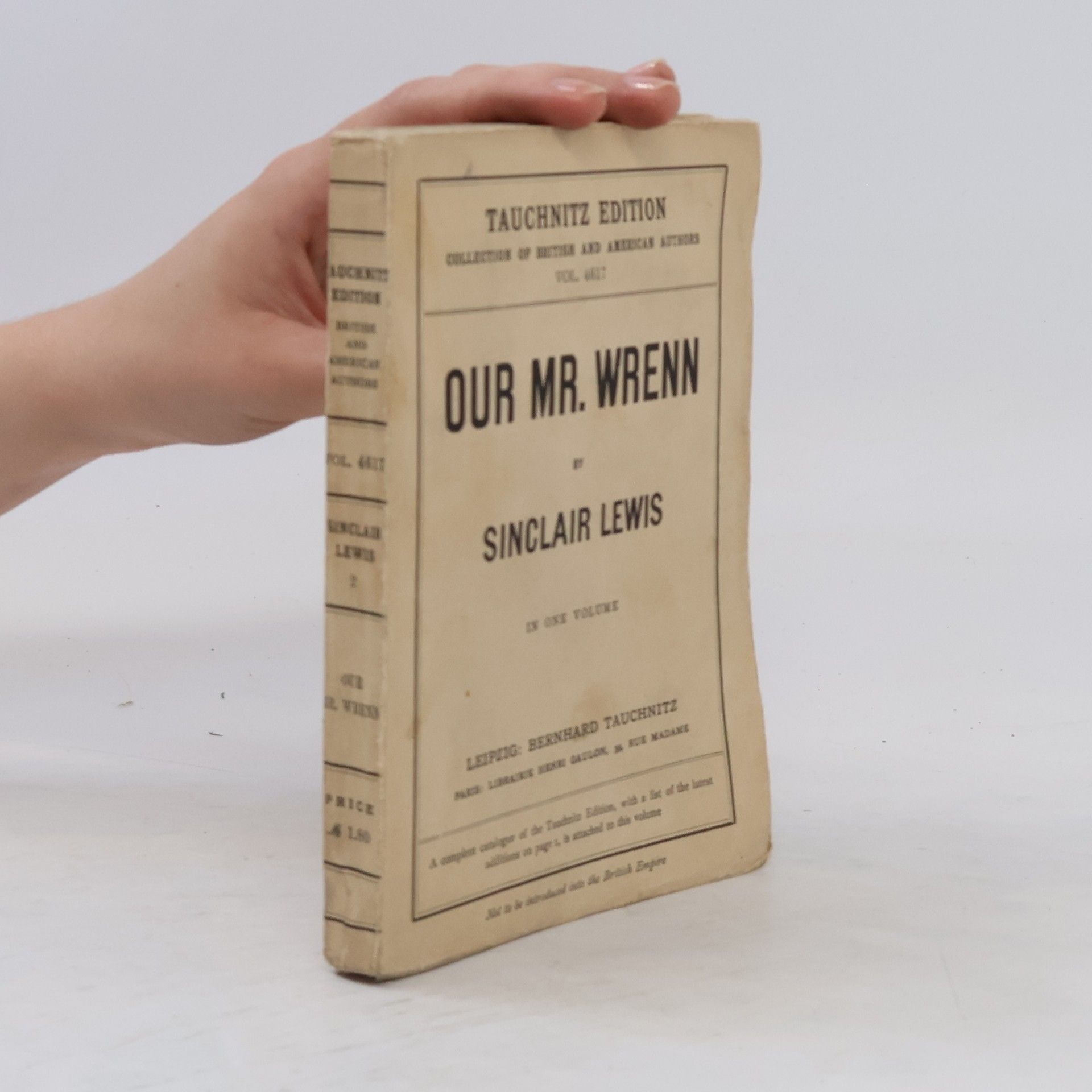 Sinclair Lewis Our Mr. Wrenn