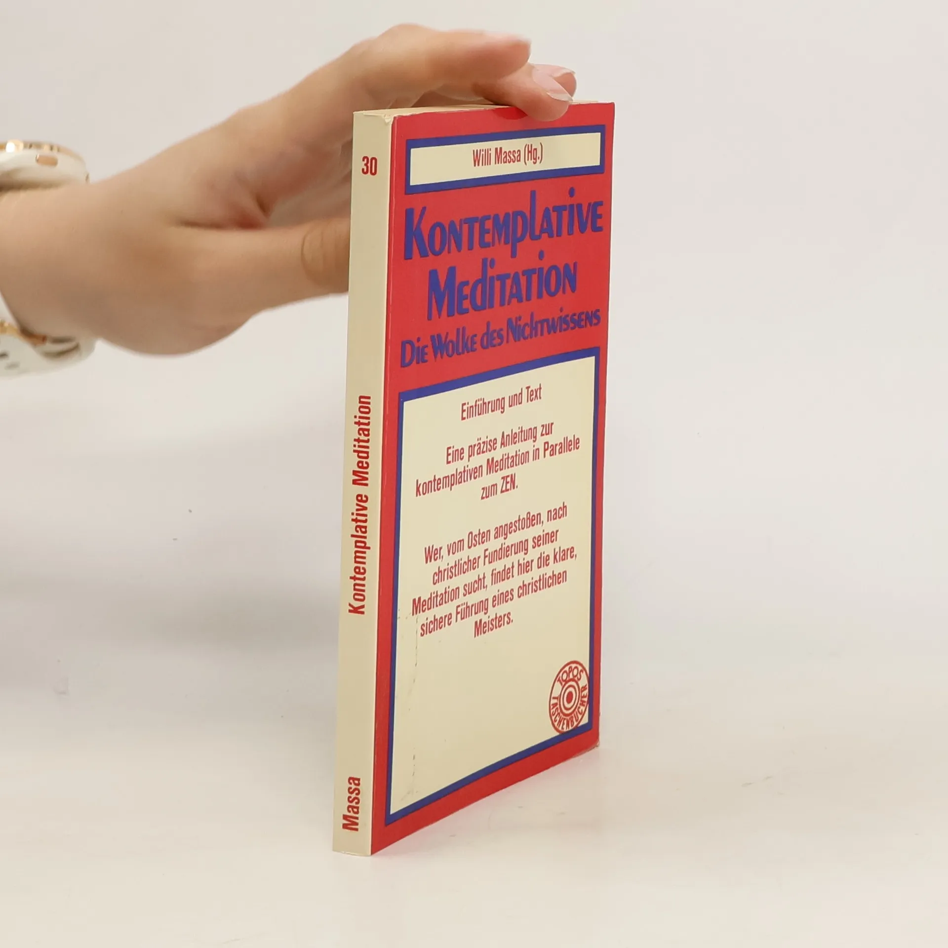 Kontemplative Meditation. Die Wolke des Nichtwissens | Livre | Willi Massa | DE