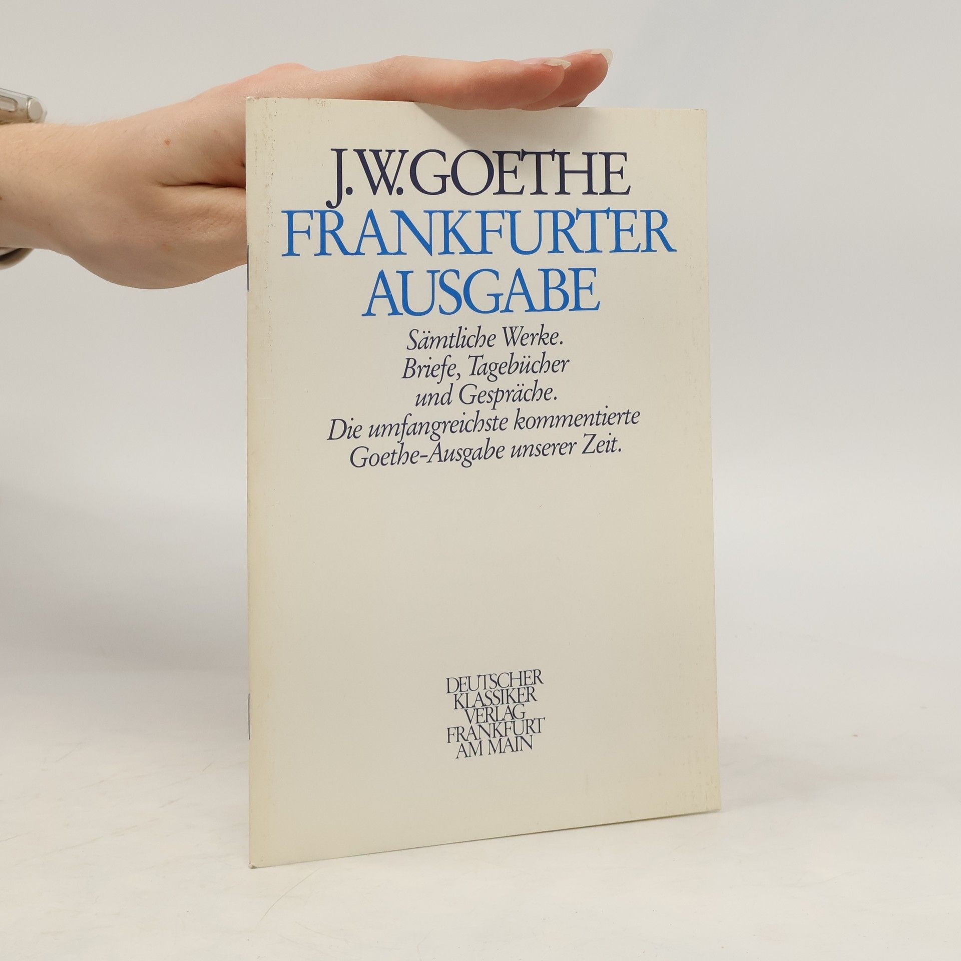 kolektiv J. W. Goethe Frankfurter Ausgabe