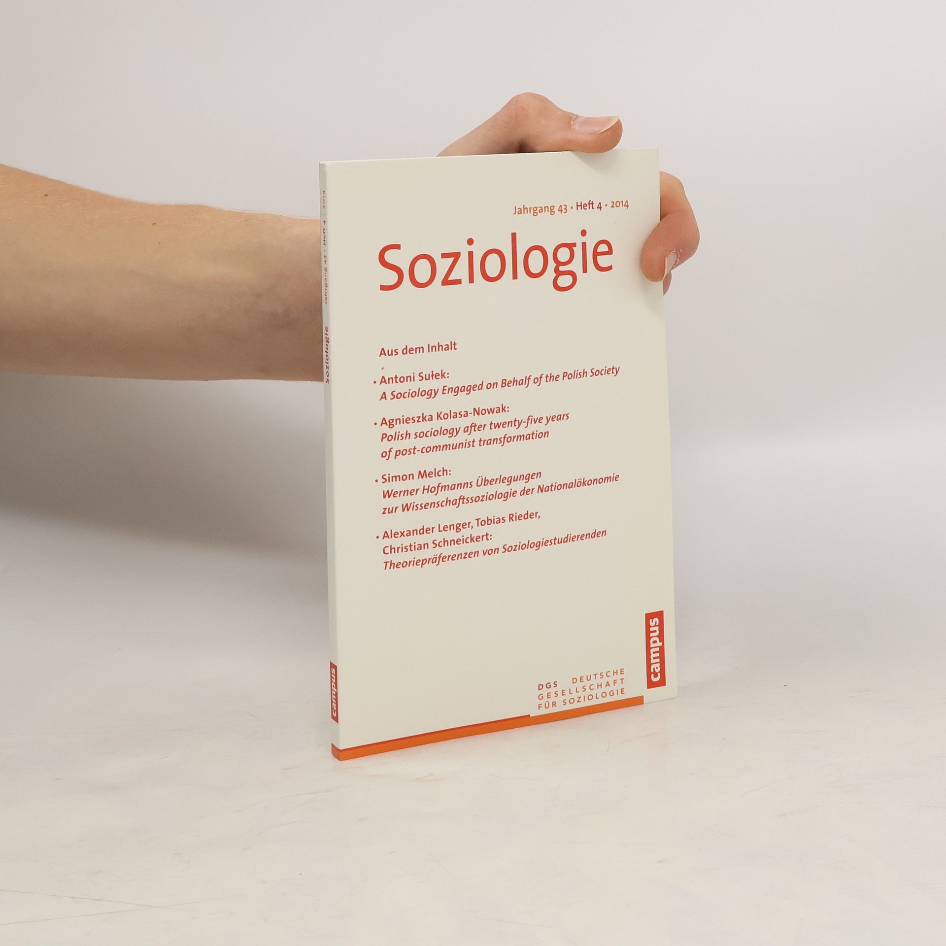Antoni Sulek Soziologie Jahrgang 43. Heft 4