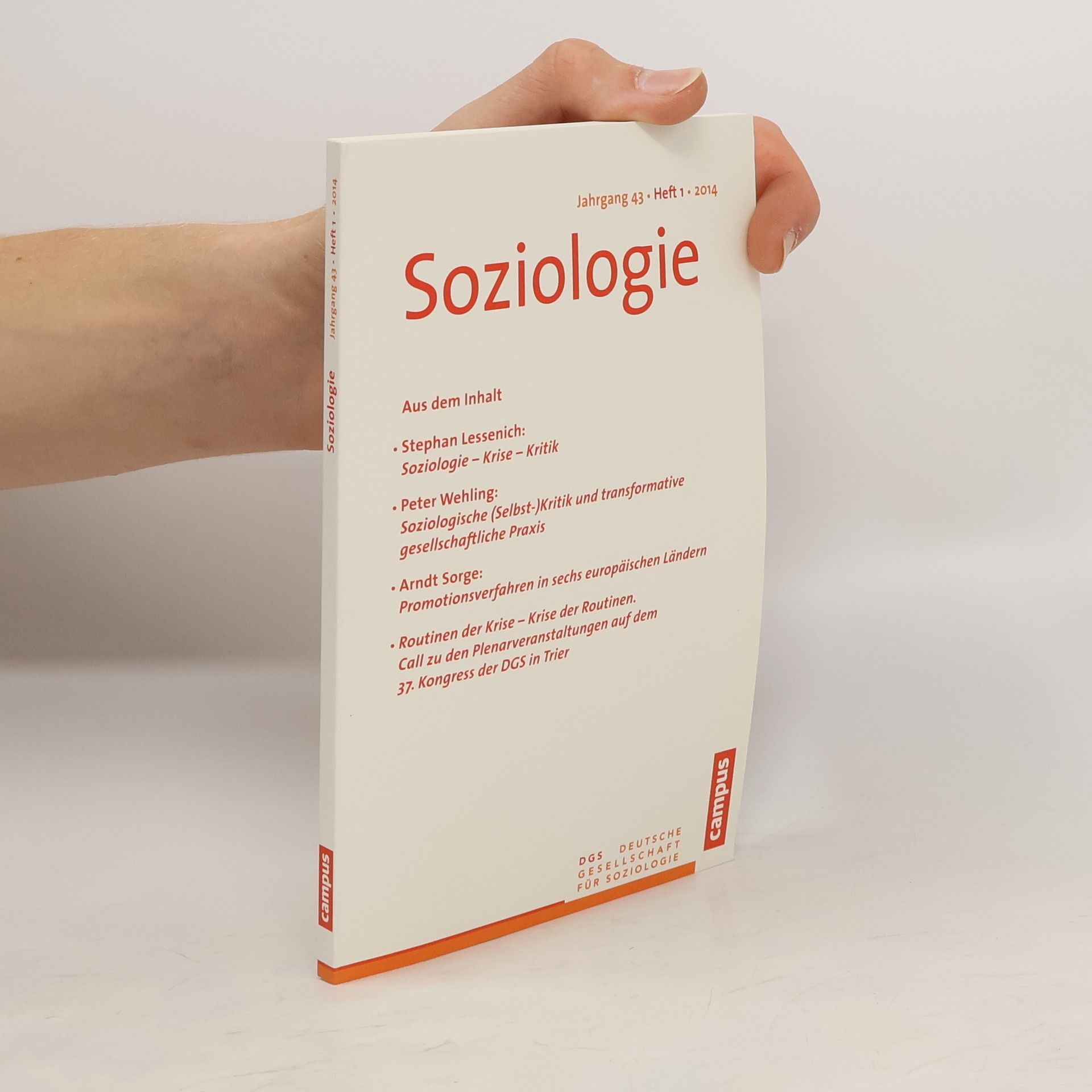 Autores varios Soziologie 01/2014