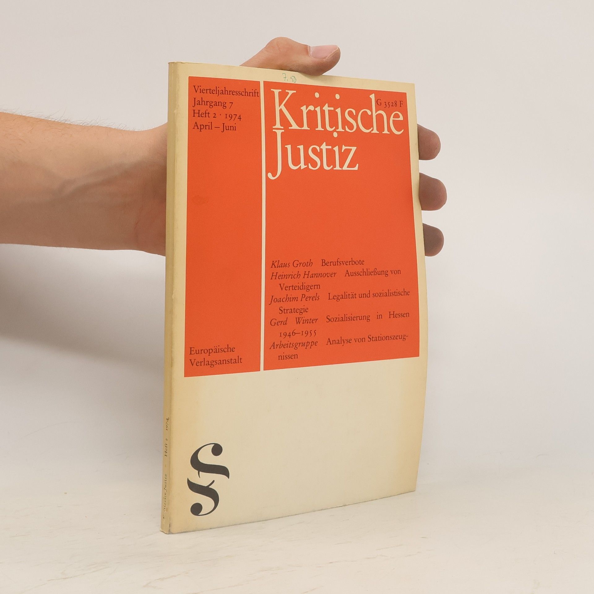 Collectif d'auteurs Kritische Justiz 2/1974