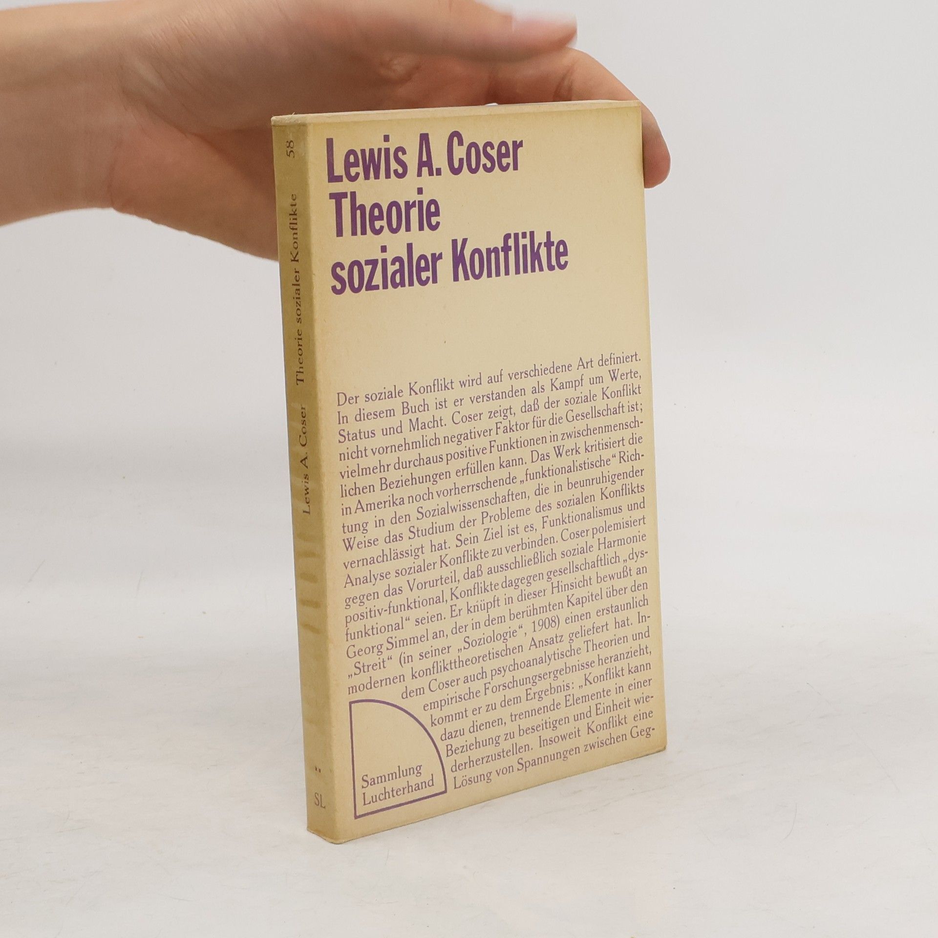 Lewis Coser Theorie sozialer Konflikte
