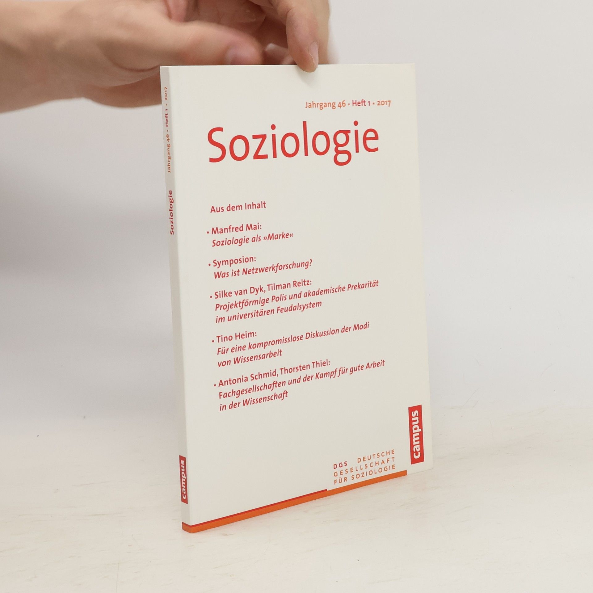 Georg Vobruba Soziologie. Jahrgang 46. Heft 1