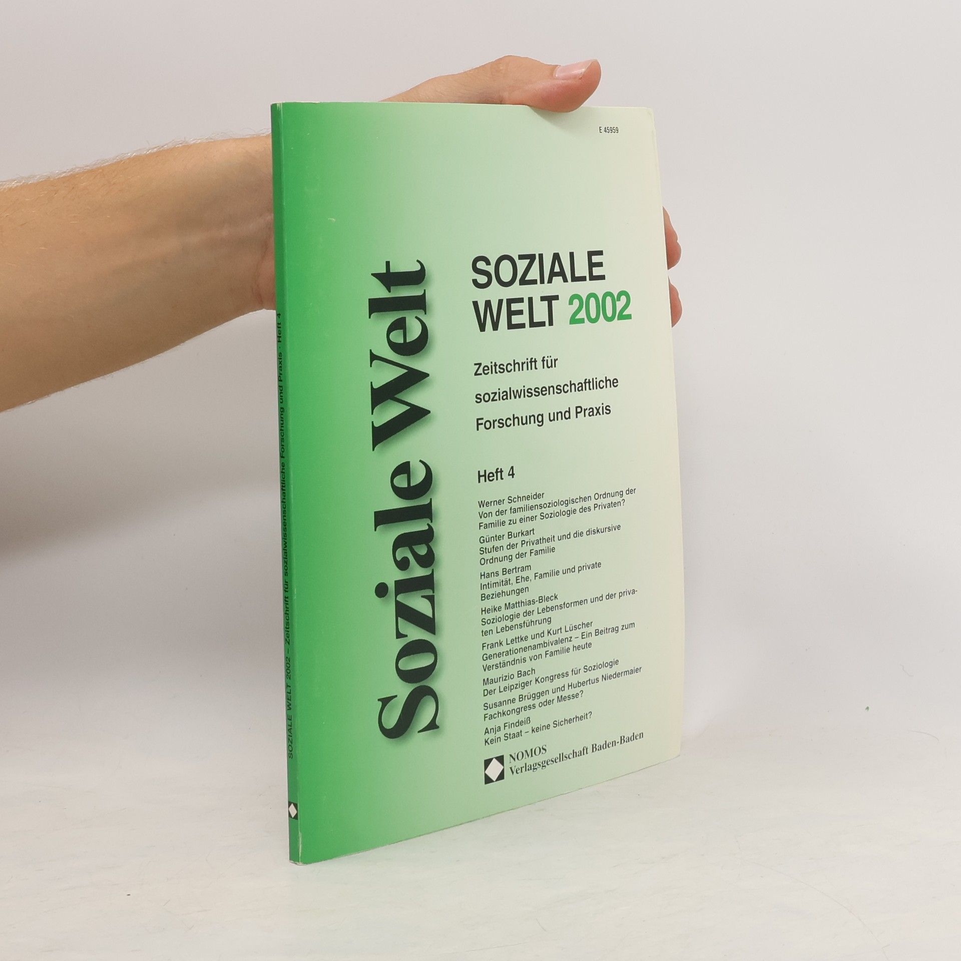 kolektiv Soziale Welt 2003. Heft 1
