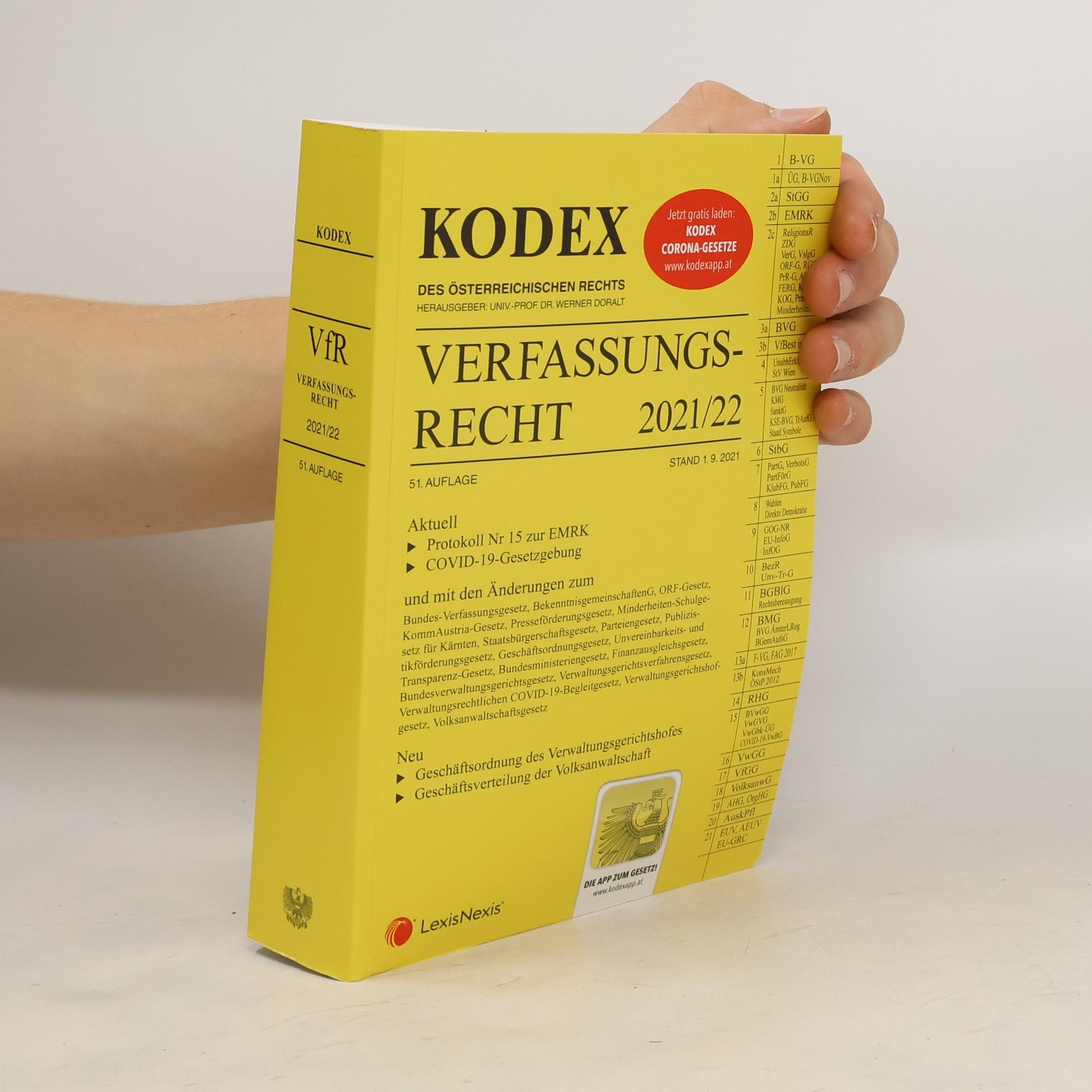 Werner Doralt KODEX Verfassungsrecht 2021/22