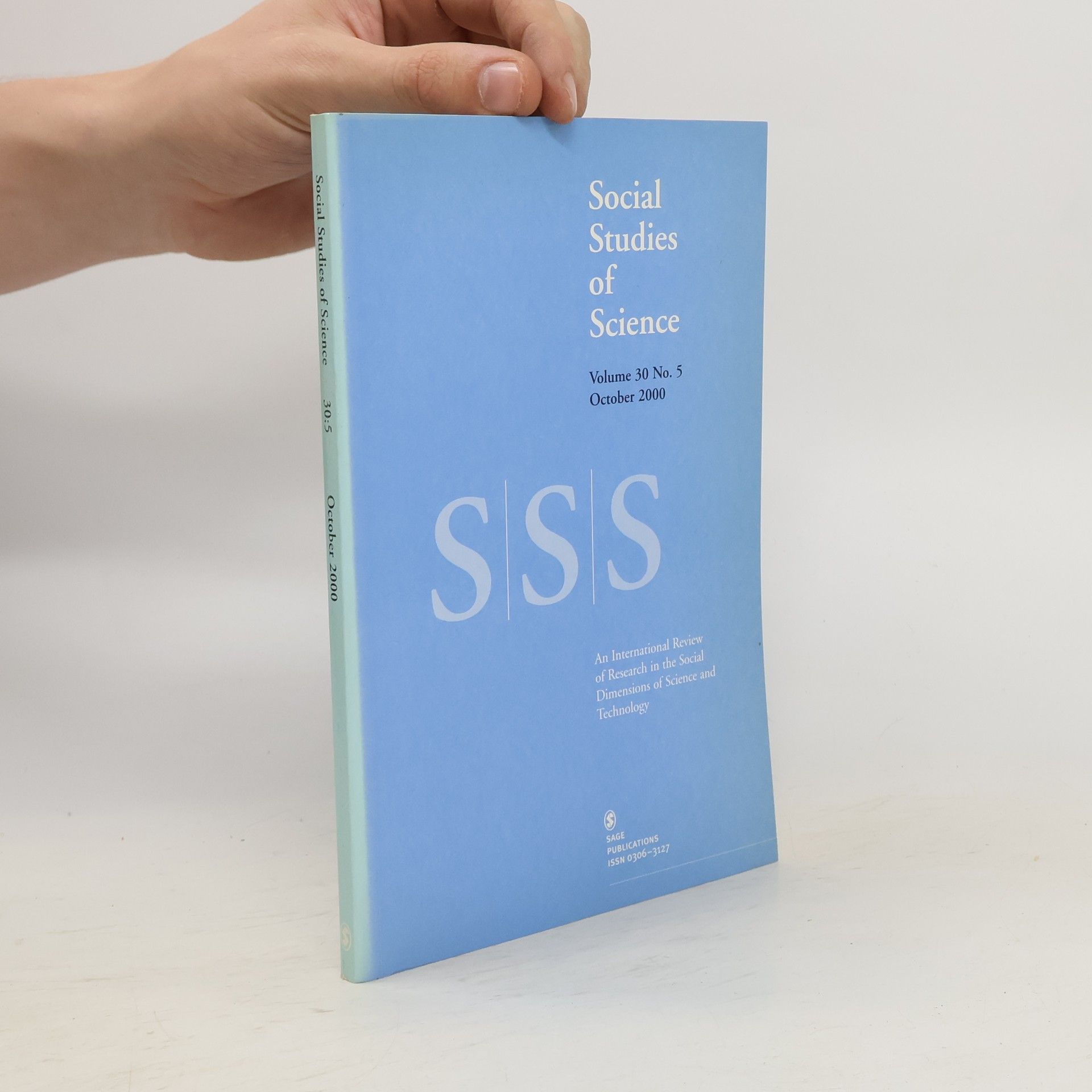 Collectif d'auteurs Social Studies of Science. Volume 30. No. 5