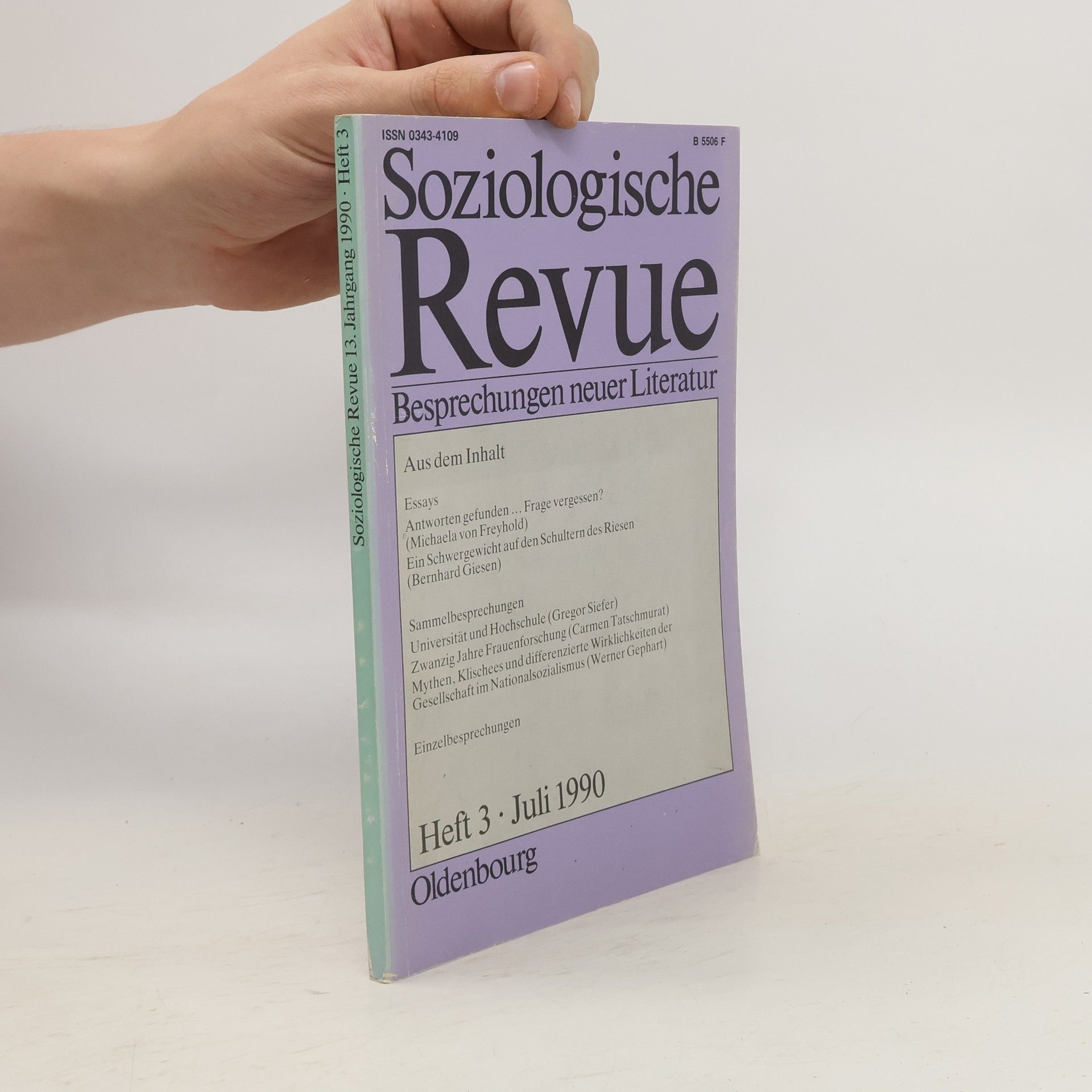 Kolektiv autorů Soziologische Revue 1990/2