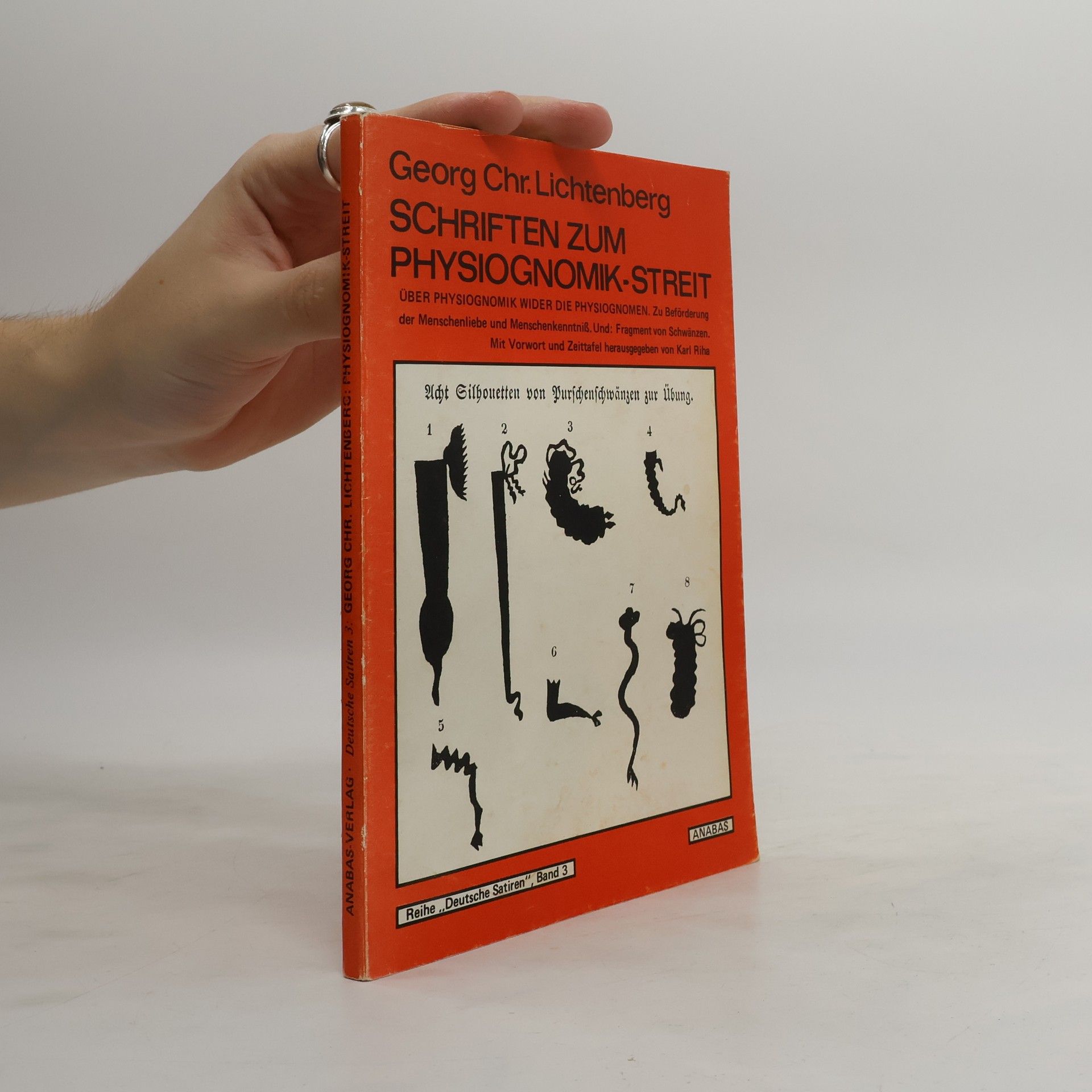 Georg Christoph Lichtenberg Schriften zum Physiognomik-Streit