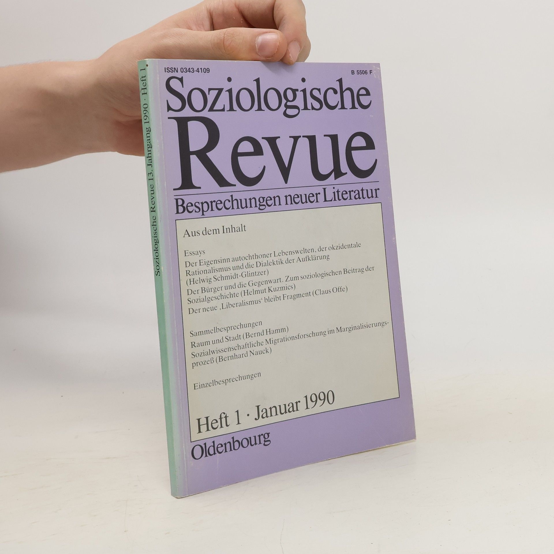 Autorenkollektiv Soziologische Revue. Heft 1