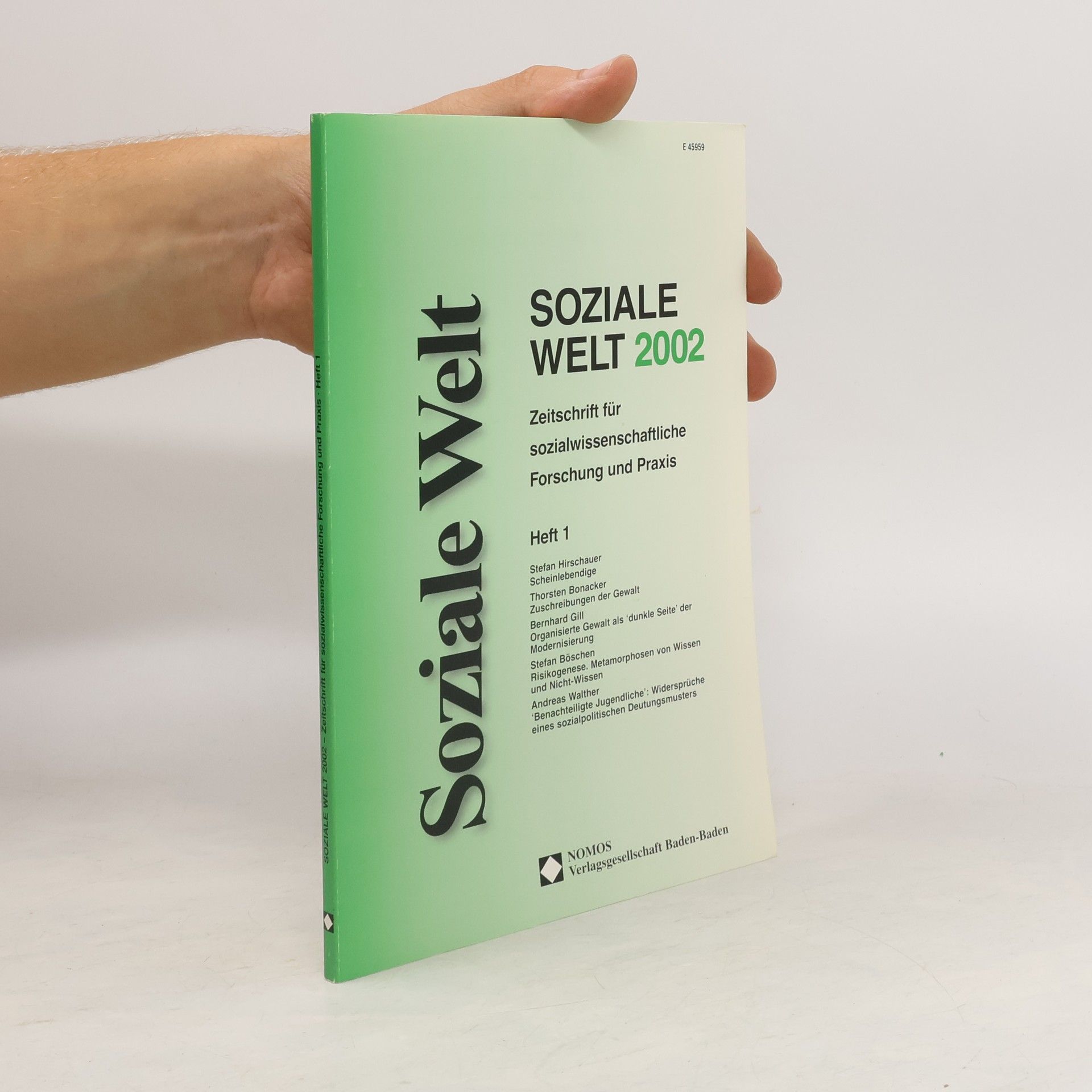 kolektiv Soziale Welt 2002. Heft 2