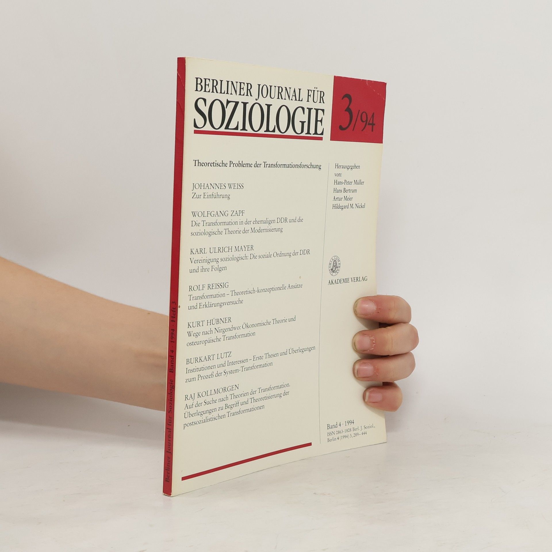 kolektiv  Berliner Journals für Soziologie 1994/3