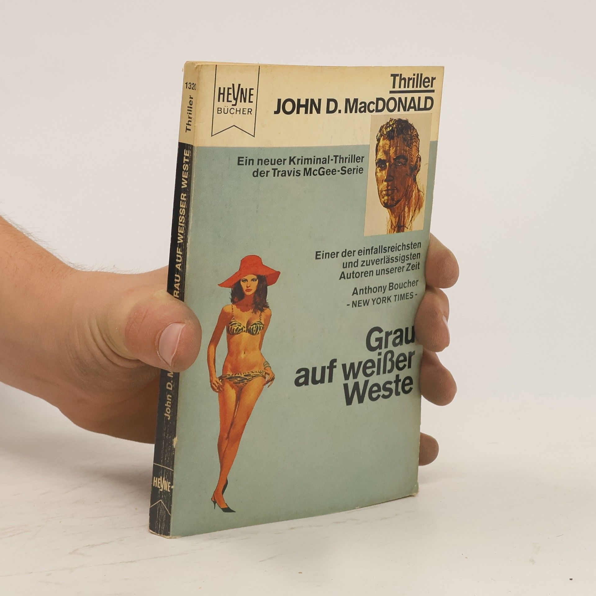 John D. MacDonald Grau auf weißer Weste
