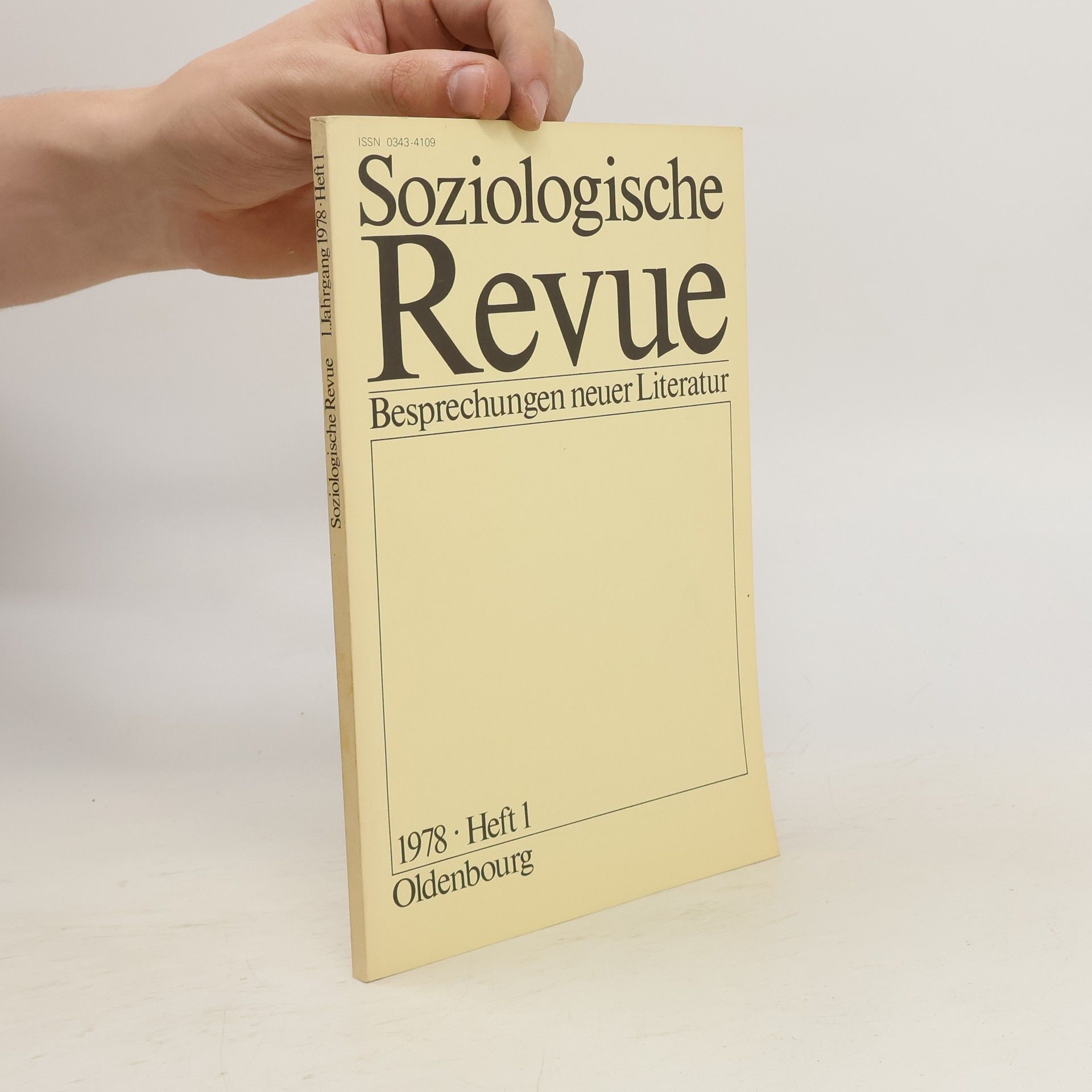 Autorenkollektiv Soziologische Revue. Heft 1