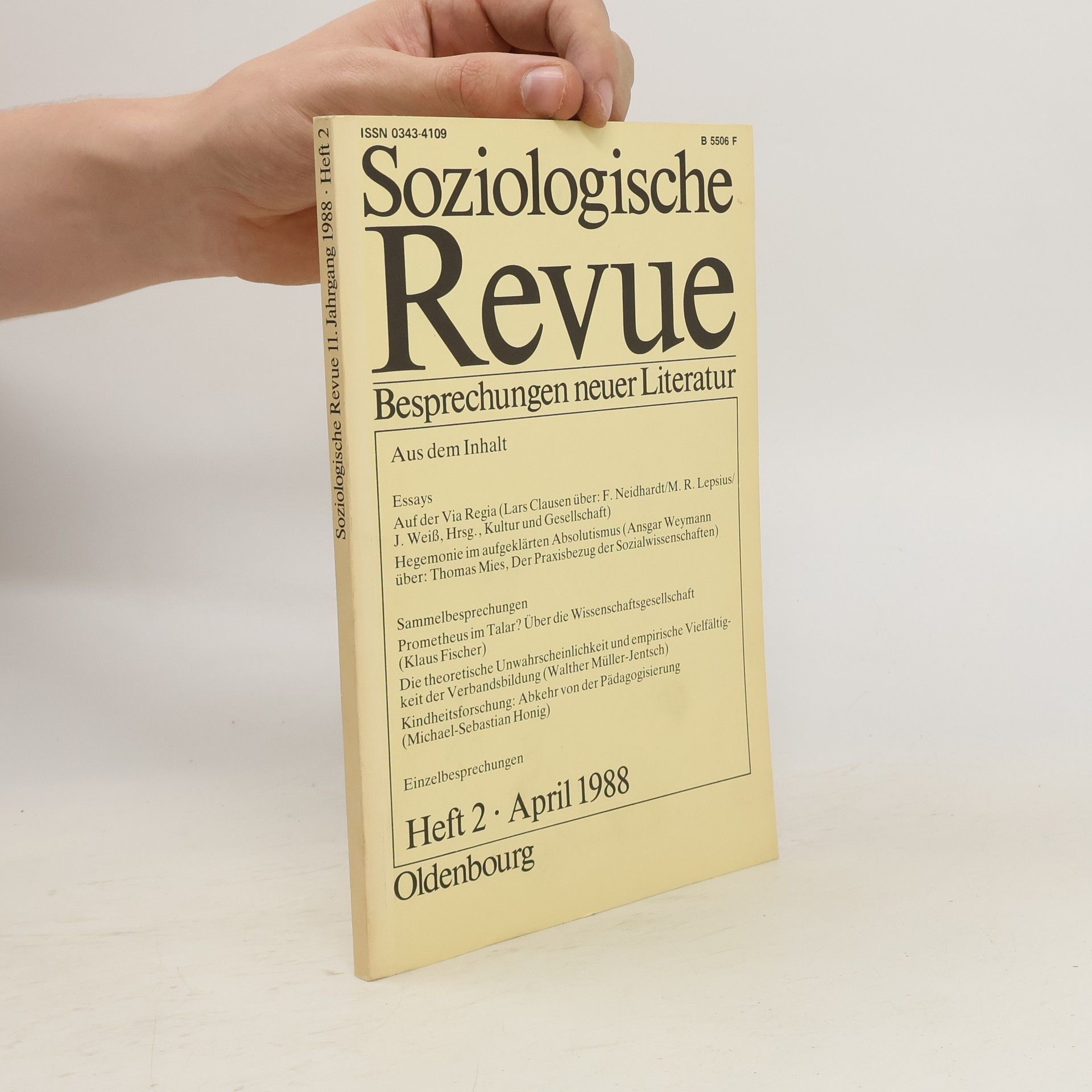 Collectif d'auteurs Soziologische Revue 1988/2