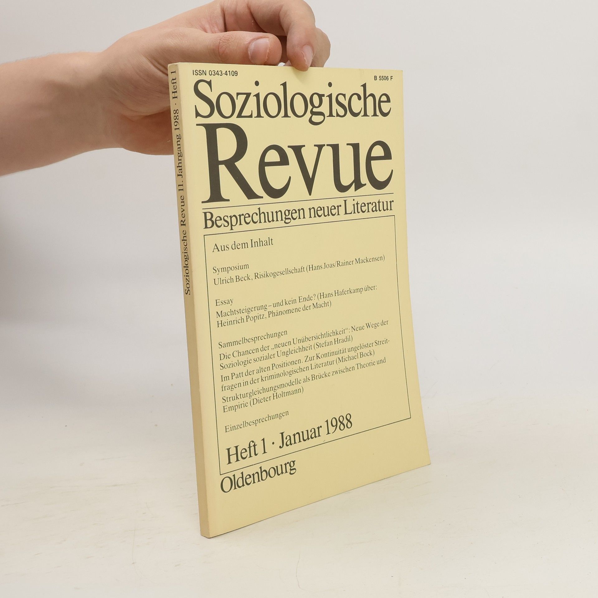 Collectif d'auteurs Soziologische Revue : Besprechungen neuer Literatur. Heft 1