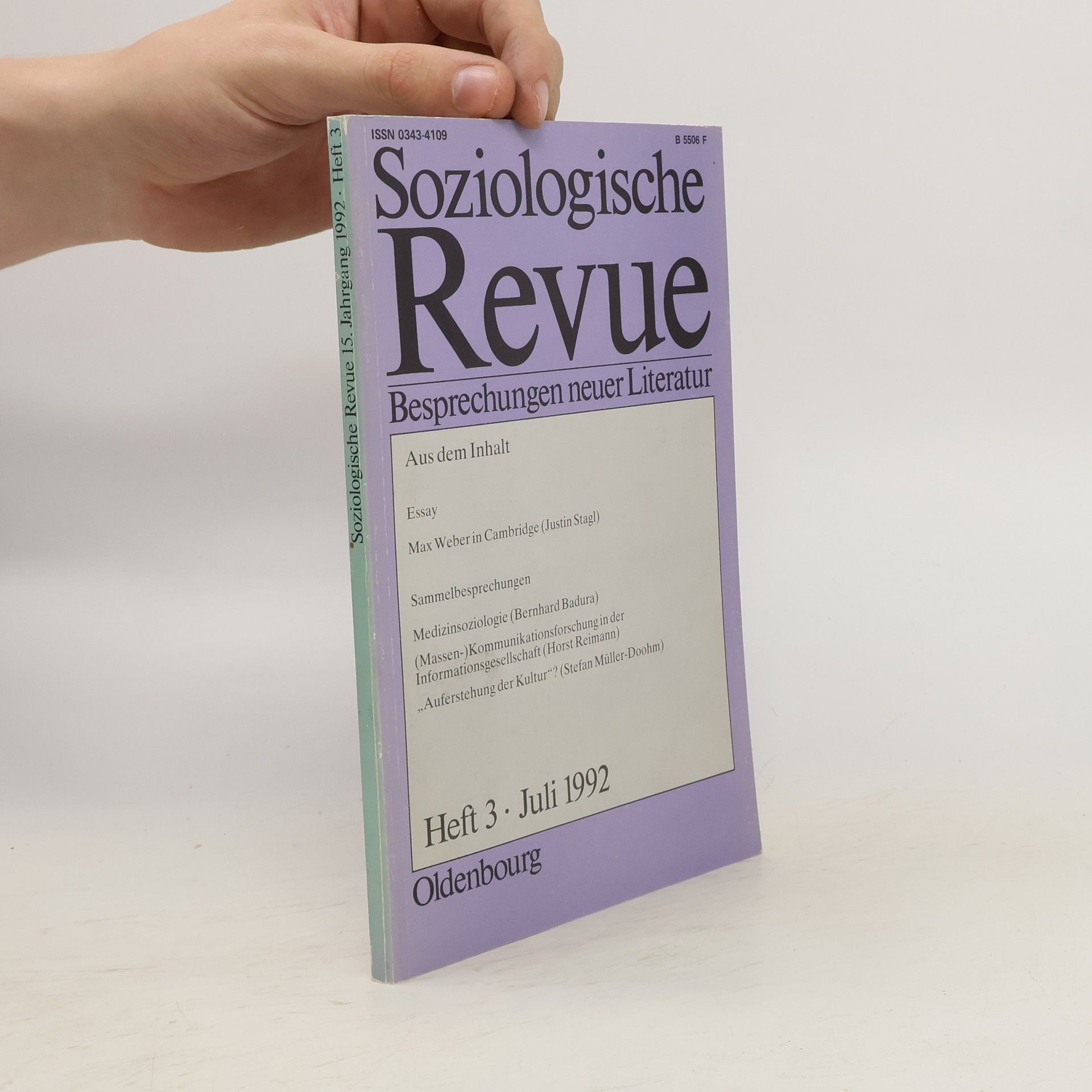 Autorenkollektiv Soziologische Revue. Heft 3