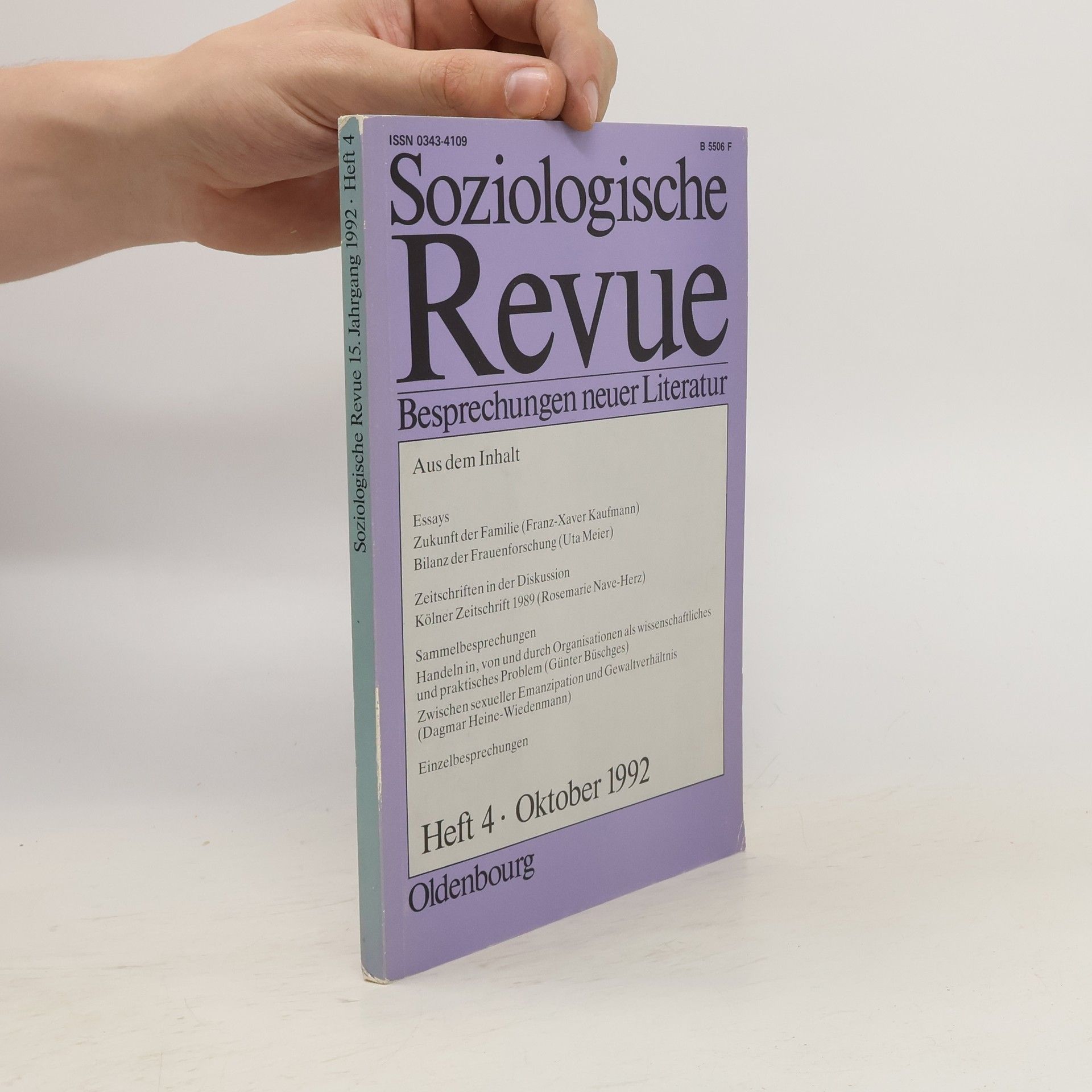 Various authors Soziologische Revue. Heft 4