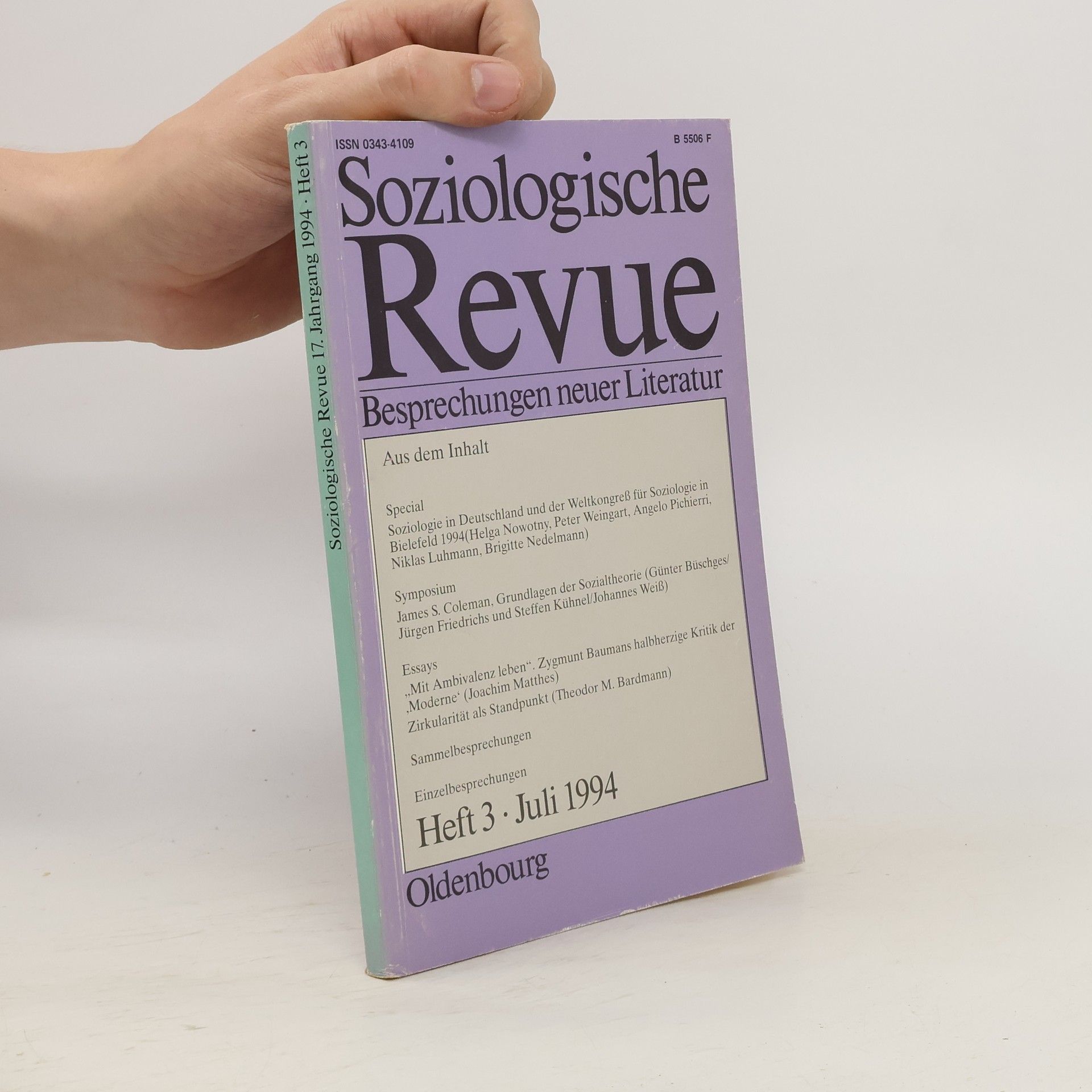Autorenkollektiv Soziologische Revue. Heft 3