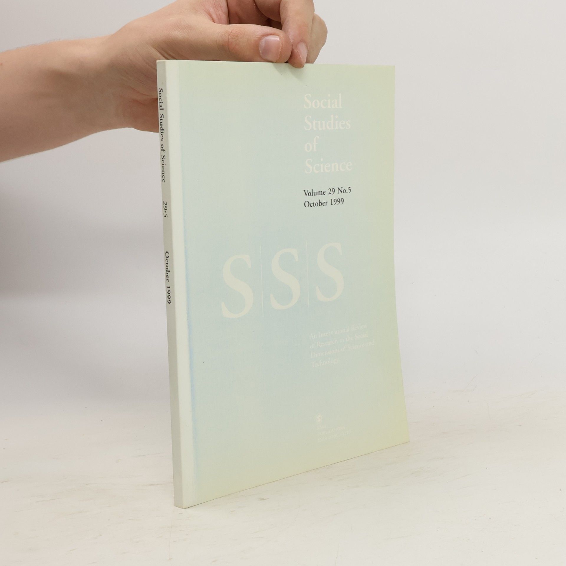 Collectif d'auteurs Social Studies of Science. Volume 29. No. 5