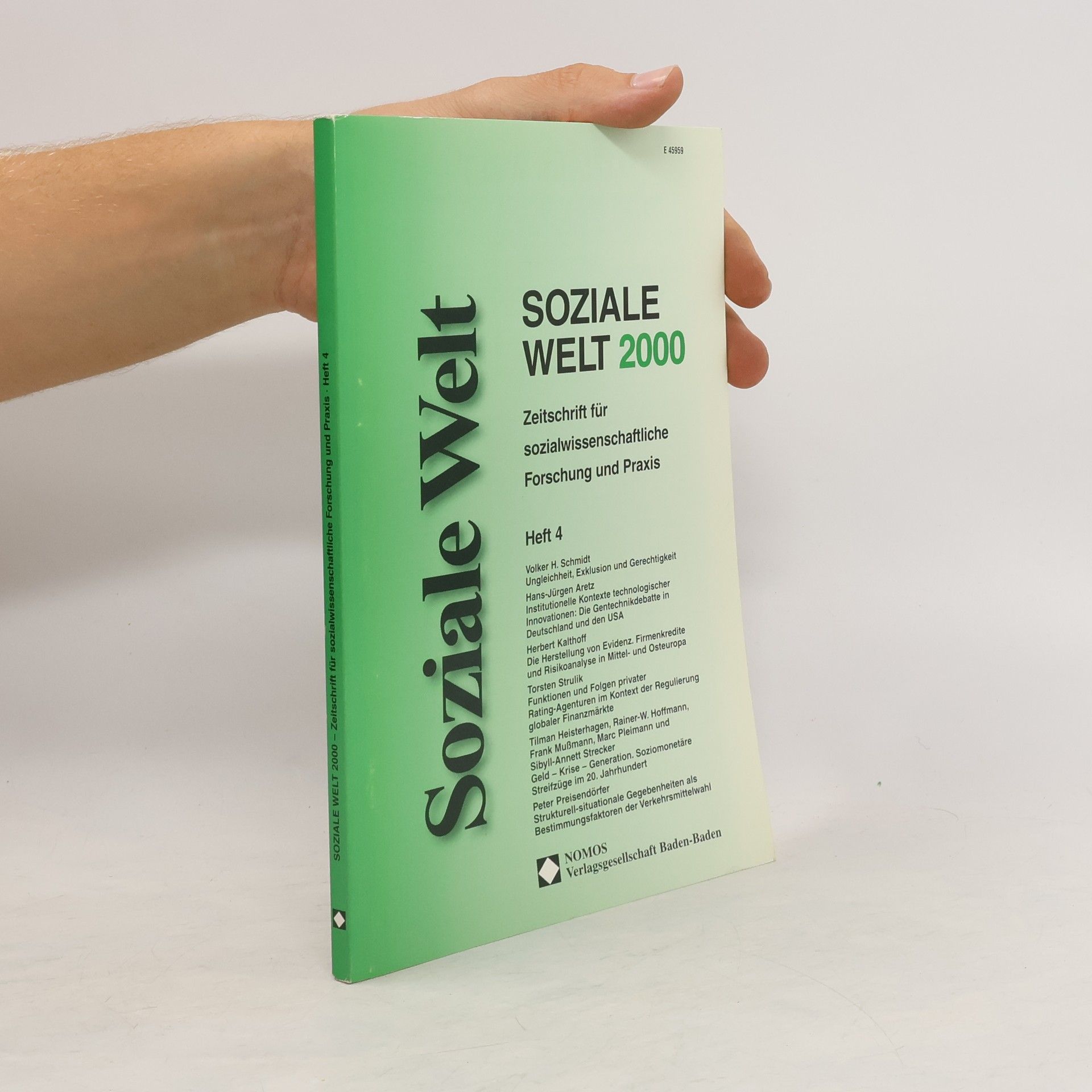 kolektiv Soziale Welt. Heft 4