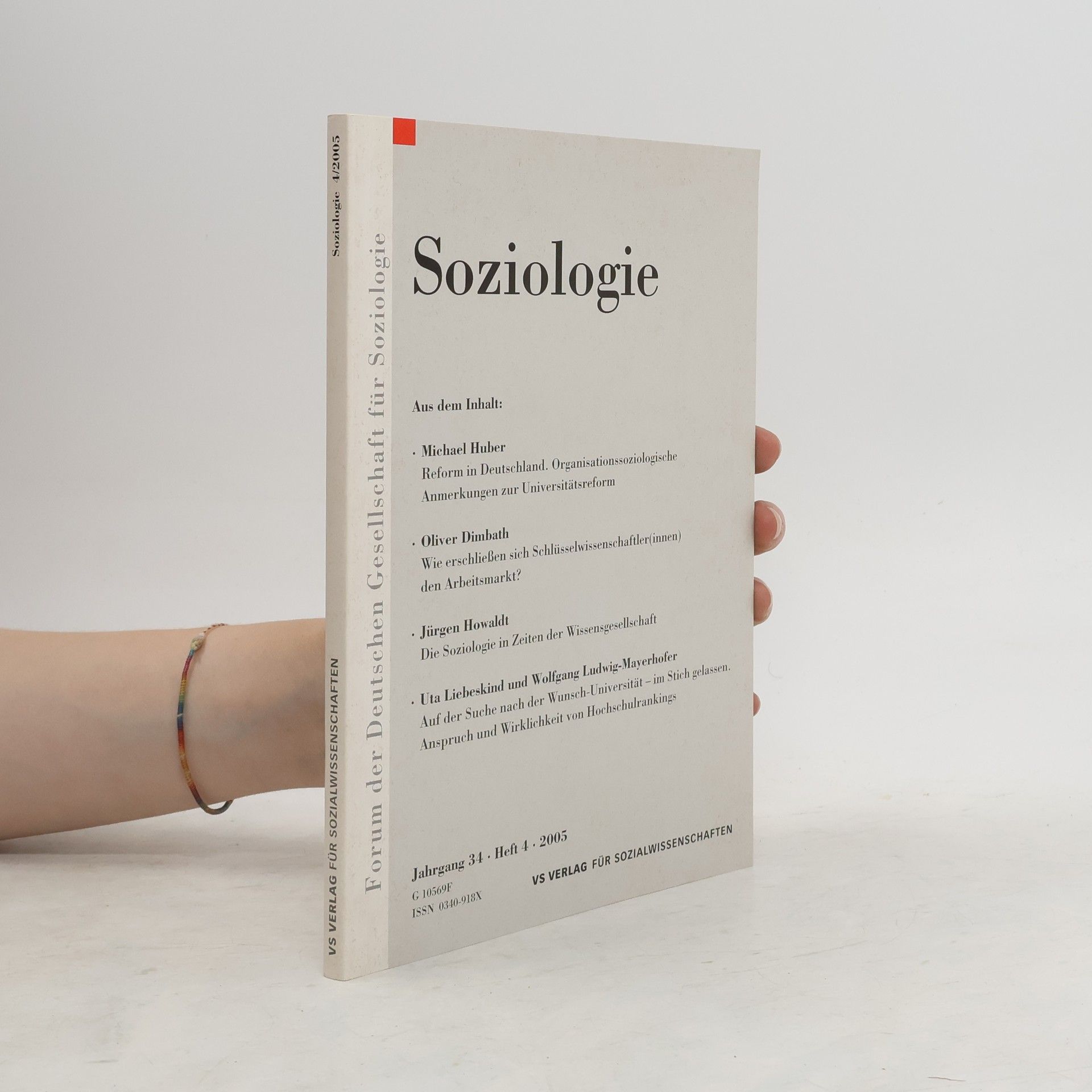 Collectif d'auteurs Soziologie 34, 4/2005