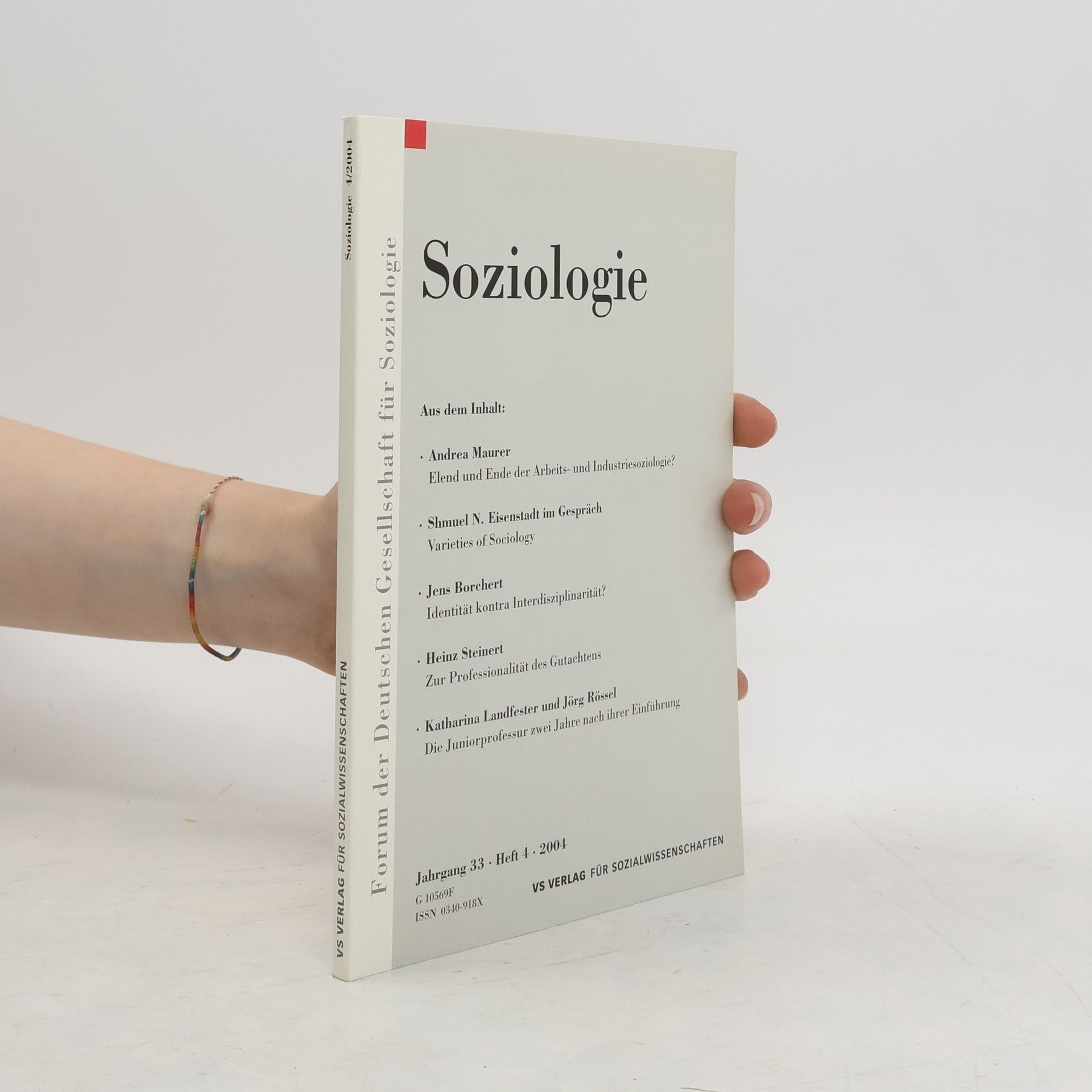 Collectif d'auteurs Soziologie. Jahrgang 33. Heft 4/2004