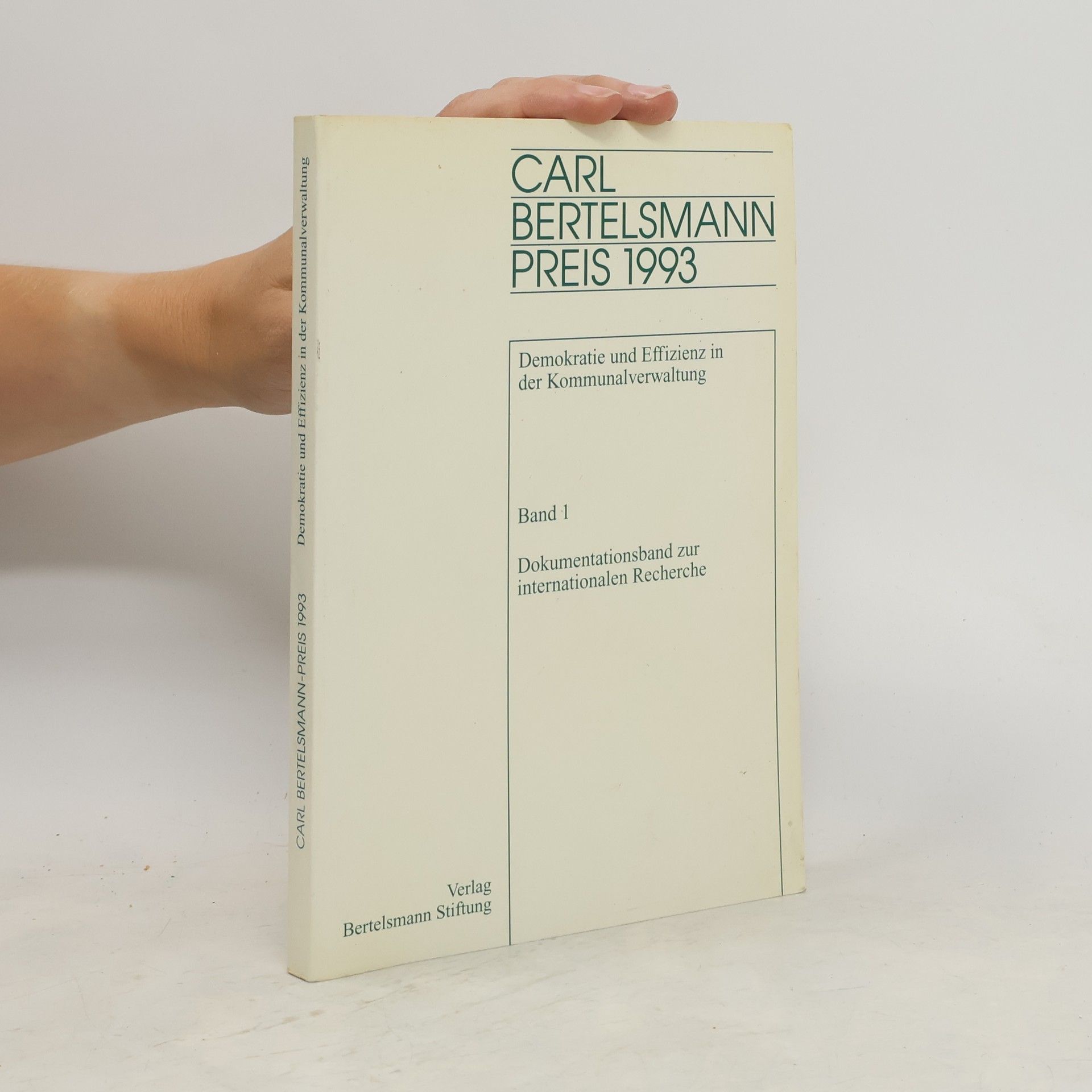 Auteurscollectief Carl Bertelsmann Preis 1993. Band 1