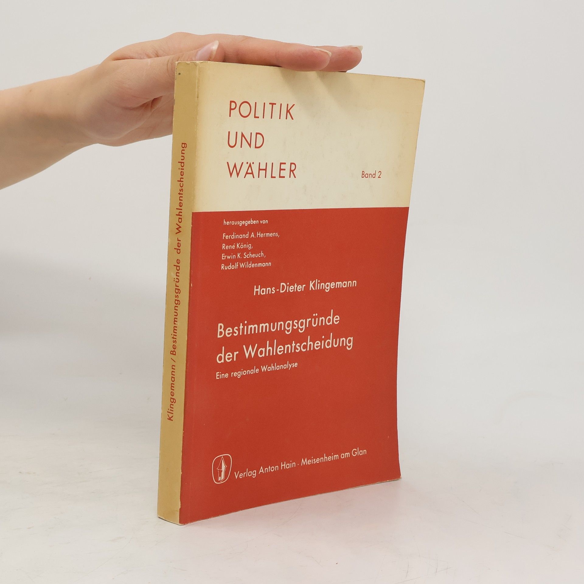 Hans Dieter Klingemann Politik und Wähler Band 2 Bestimmungsgründe der Wahlentscheidung