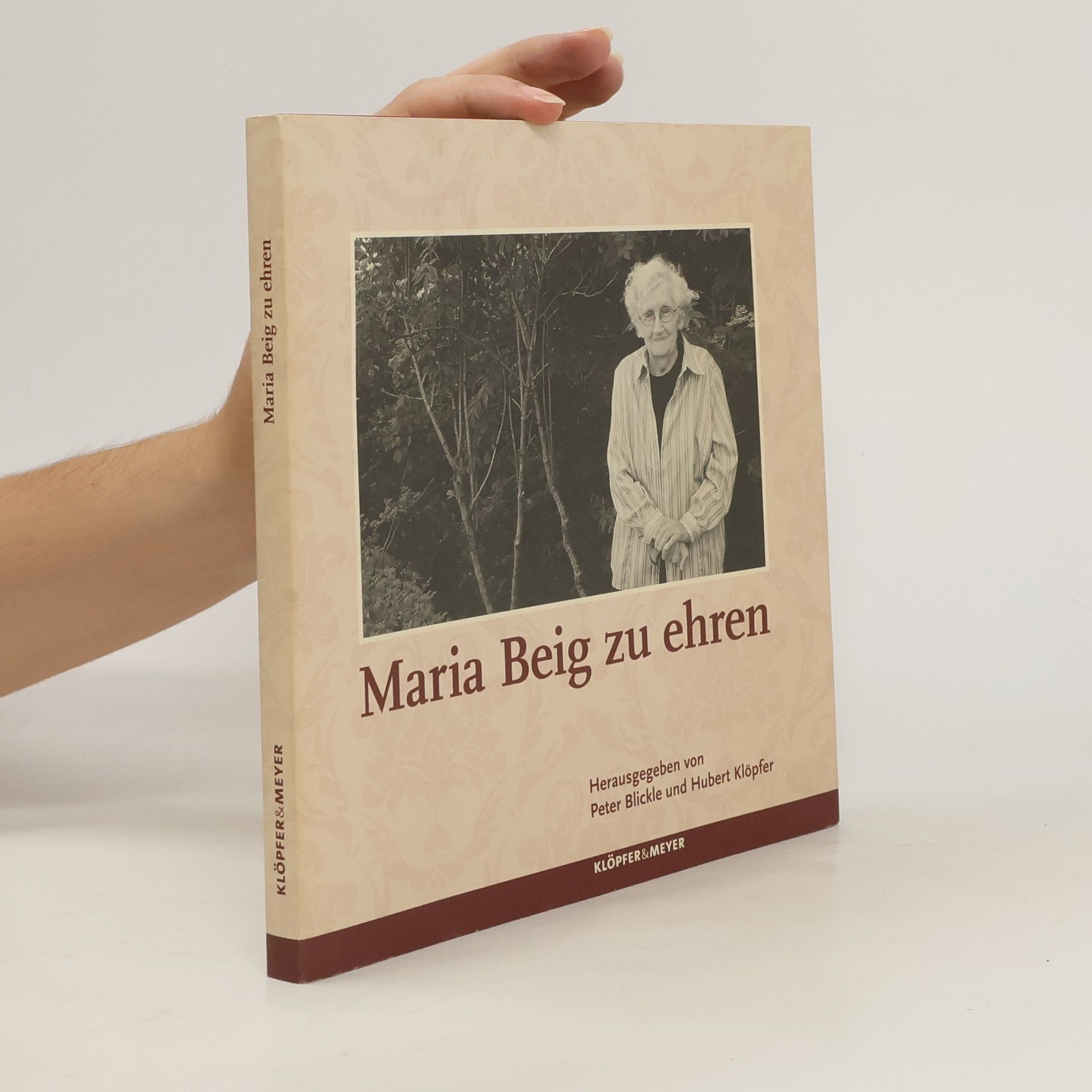Peter Blickle Maria Beig zu ehren