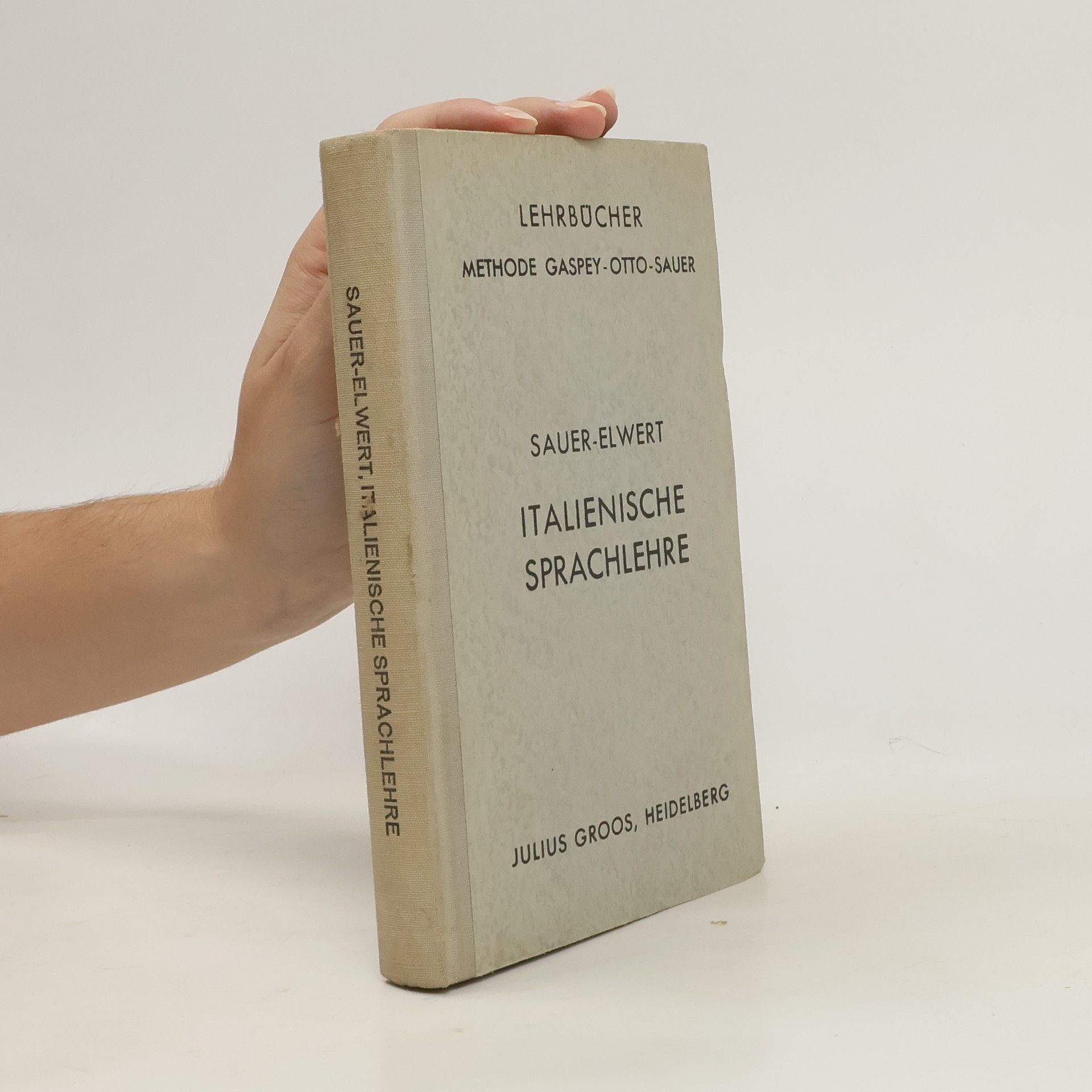 Carl Marquard Sauer Italienische Sprachlehre