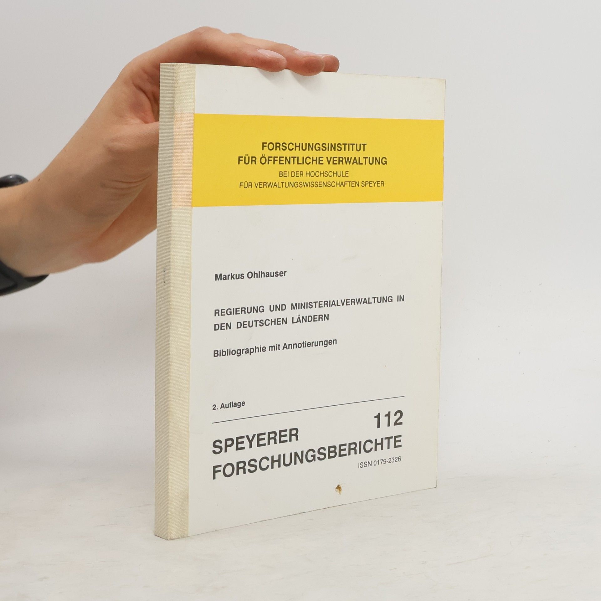 Markus Ohlhauser Speyerer Forschungsberichte 112