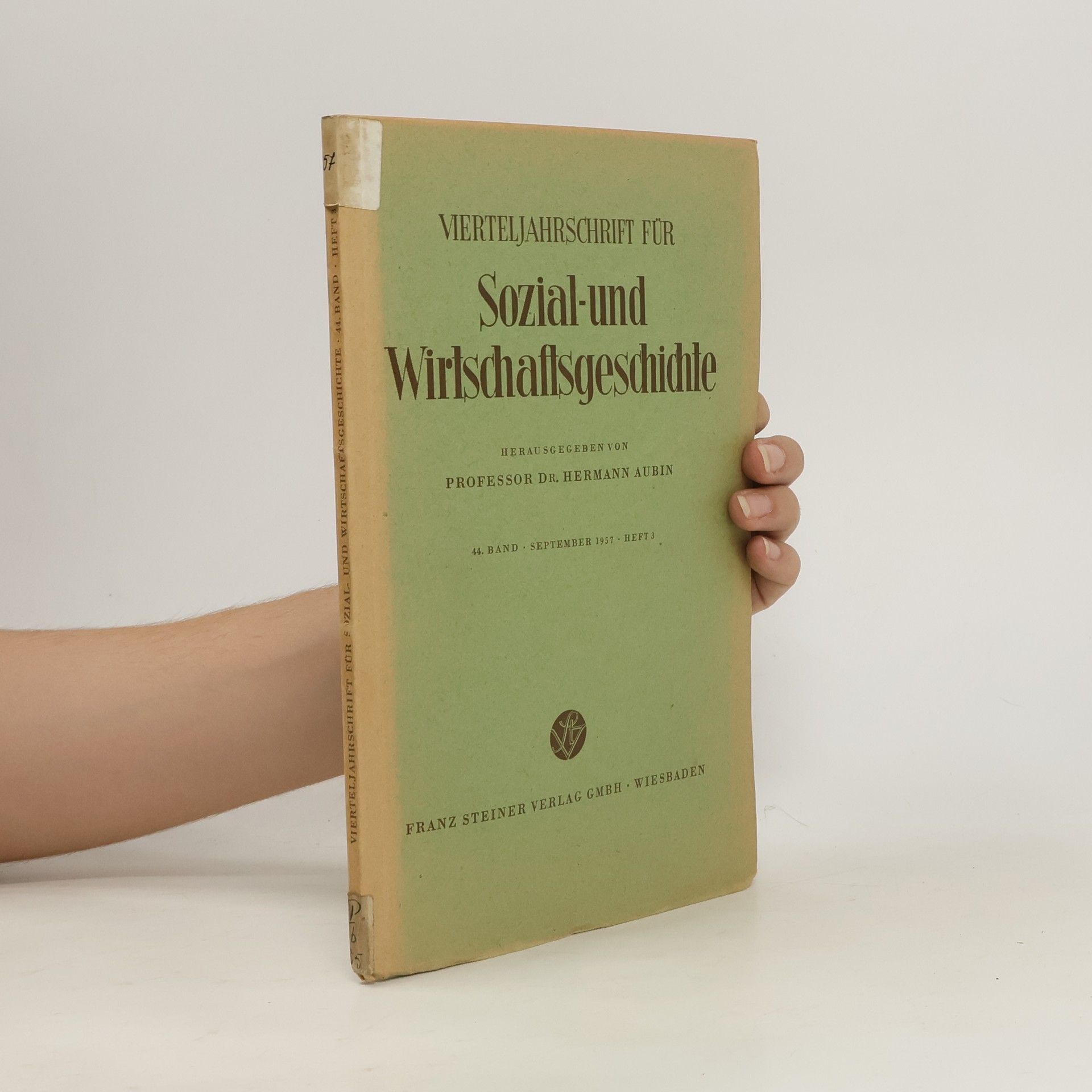 Hermann Aubin Sozial und Wirtschaftsgeschichte