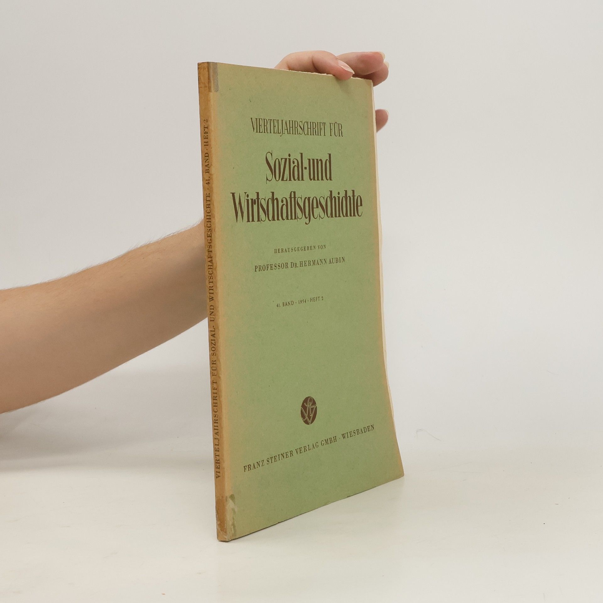 Hermann Aubin Sozial-und Wirtschaftsgeschichte 41. Heft 2