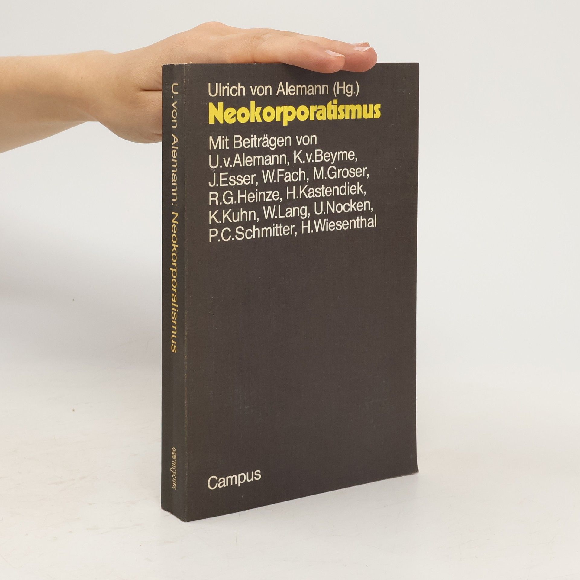 Ulrich von Alemann Neokorporatismus