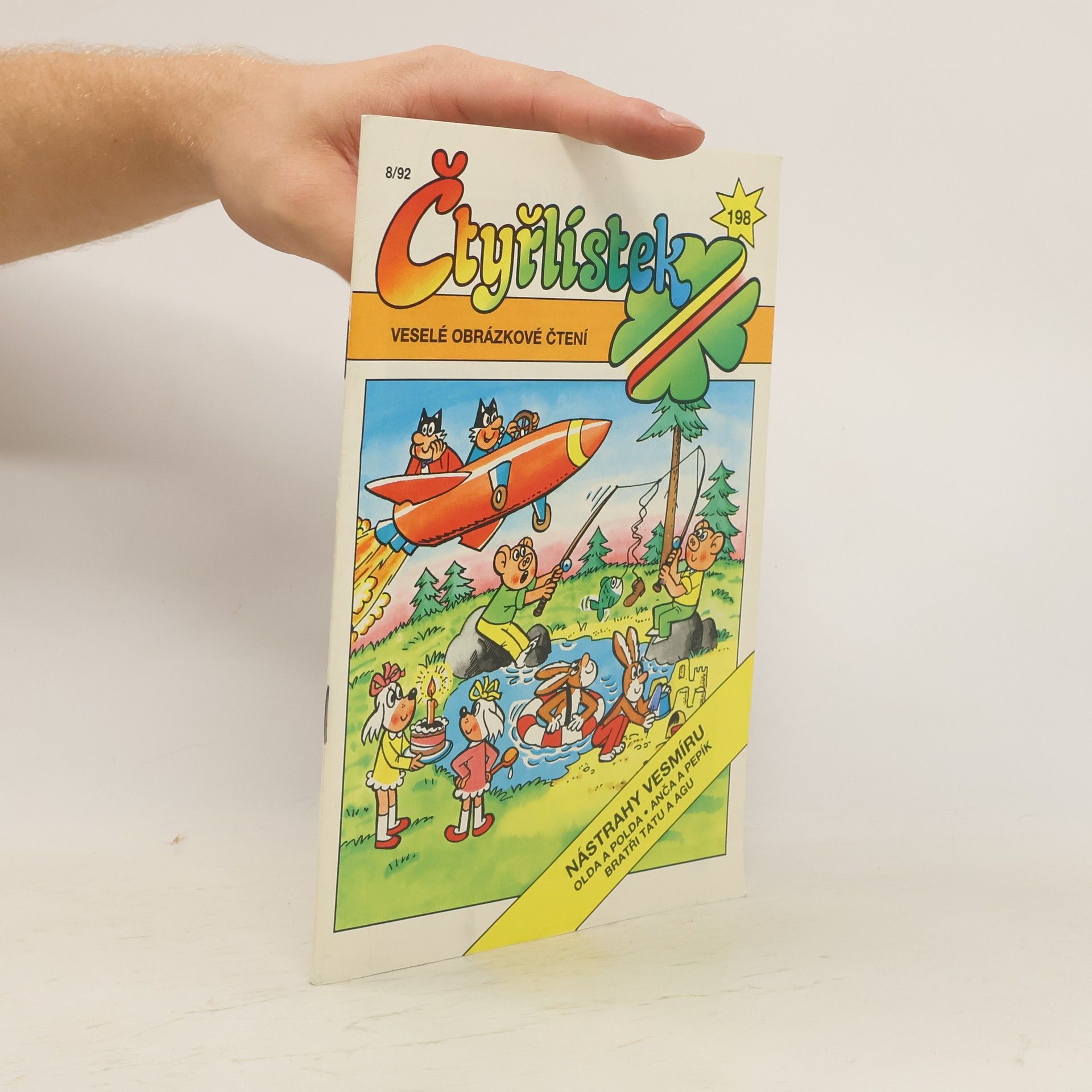 Collectif d'auteurs Čtyřlístek 198. 8/1992. Nástrahy vesmíru