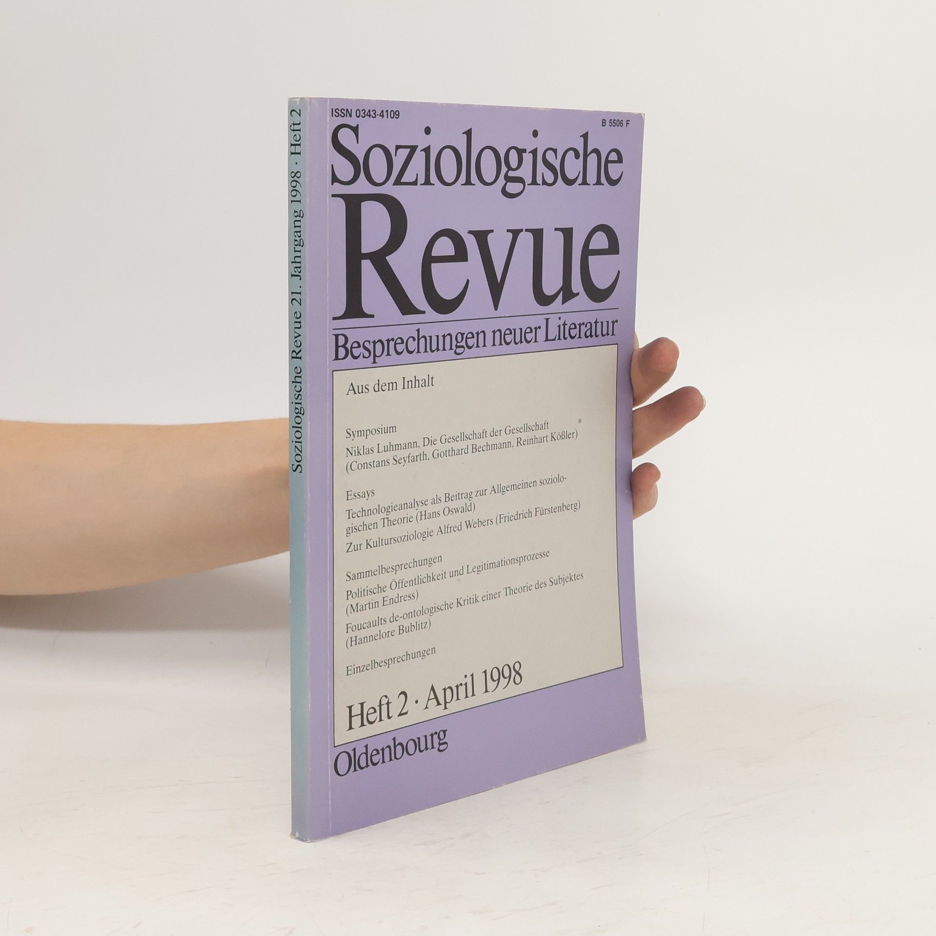 Collectif d'auteurs Soziologische Revue. Heft 2