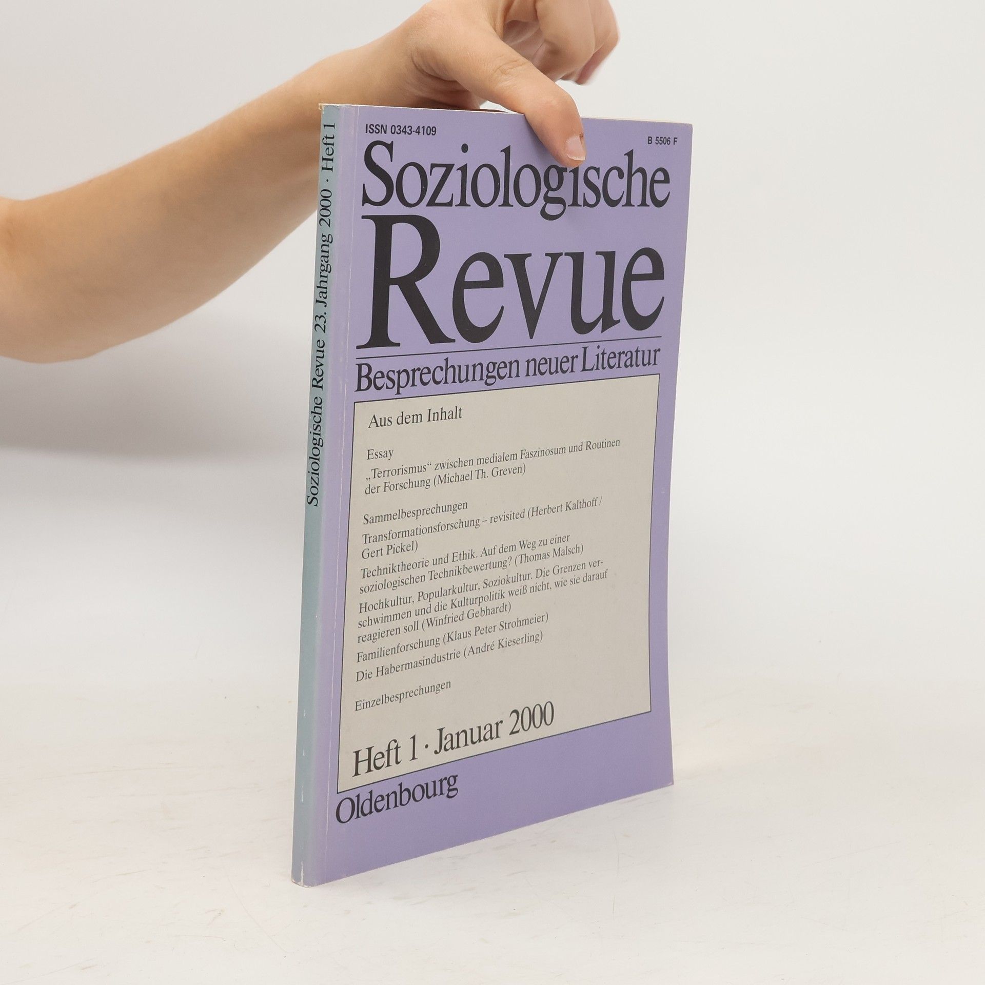 Collectif d'auteurs Soziologische Revue. Heft 1